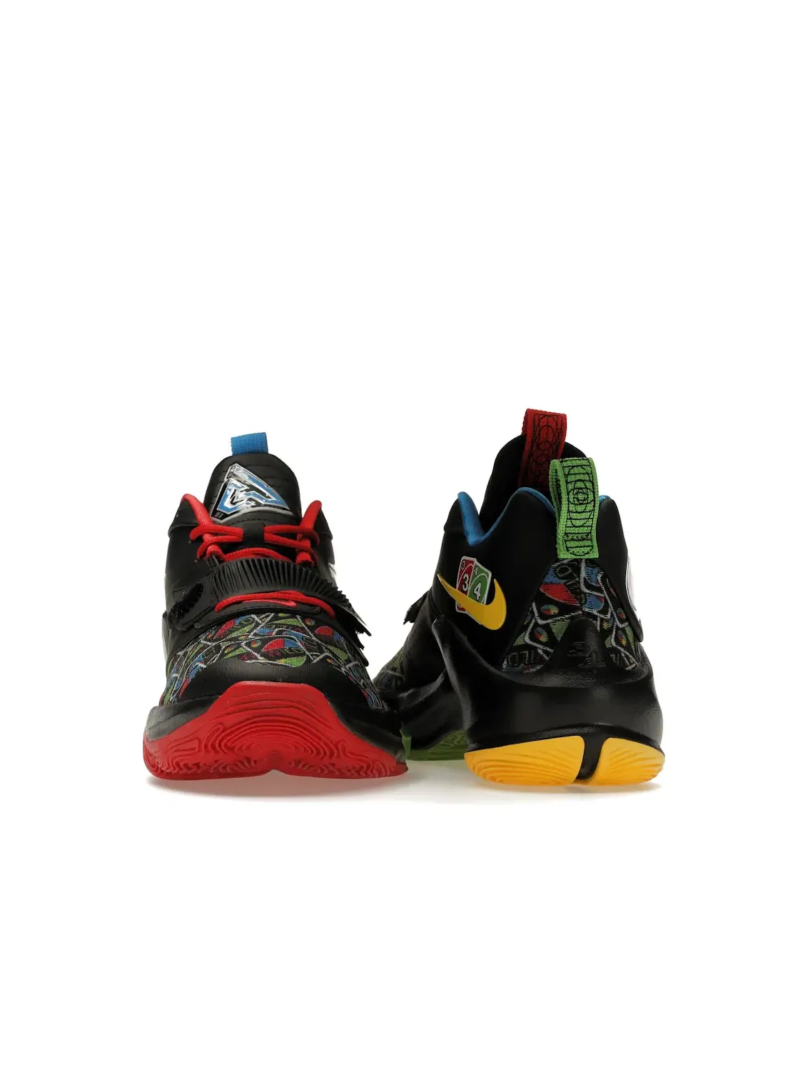 Мужские кроссовки с принтом Nike Zoom Freak 3 NRG Nike — изображение 4 из 4, черный/зеленый/синий