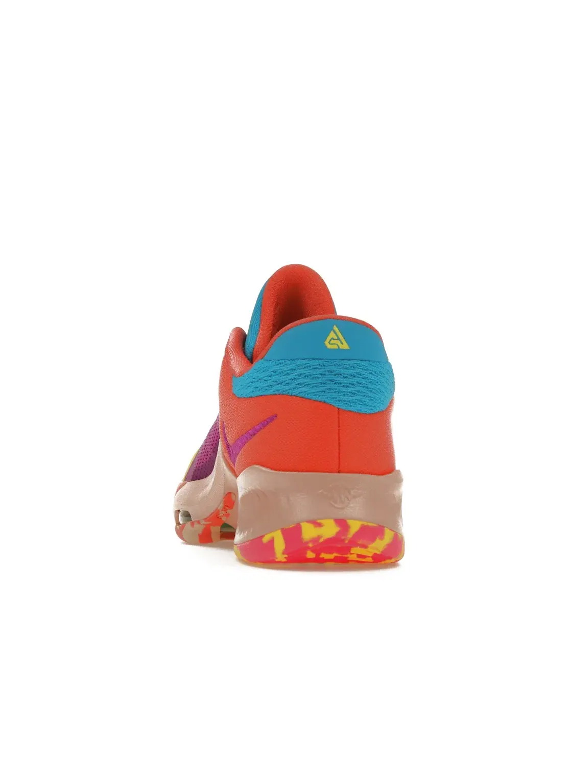 Мужские кроссовки для баскетбола Nike Zoom Freak 4 Barrier Reef — изображение 4 из 4, фиолетовый/синий/розовый