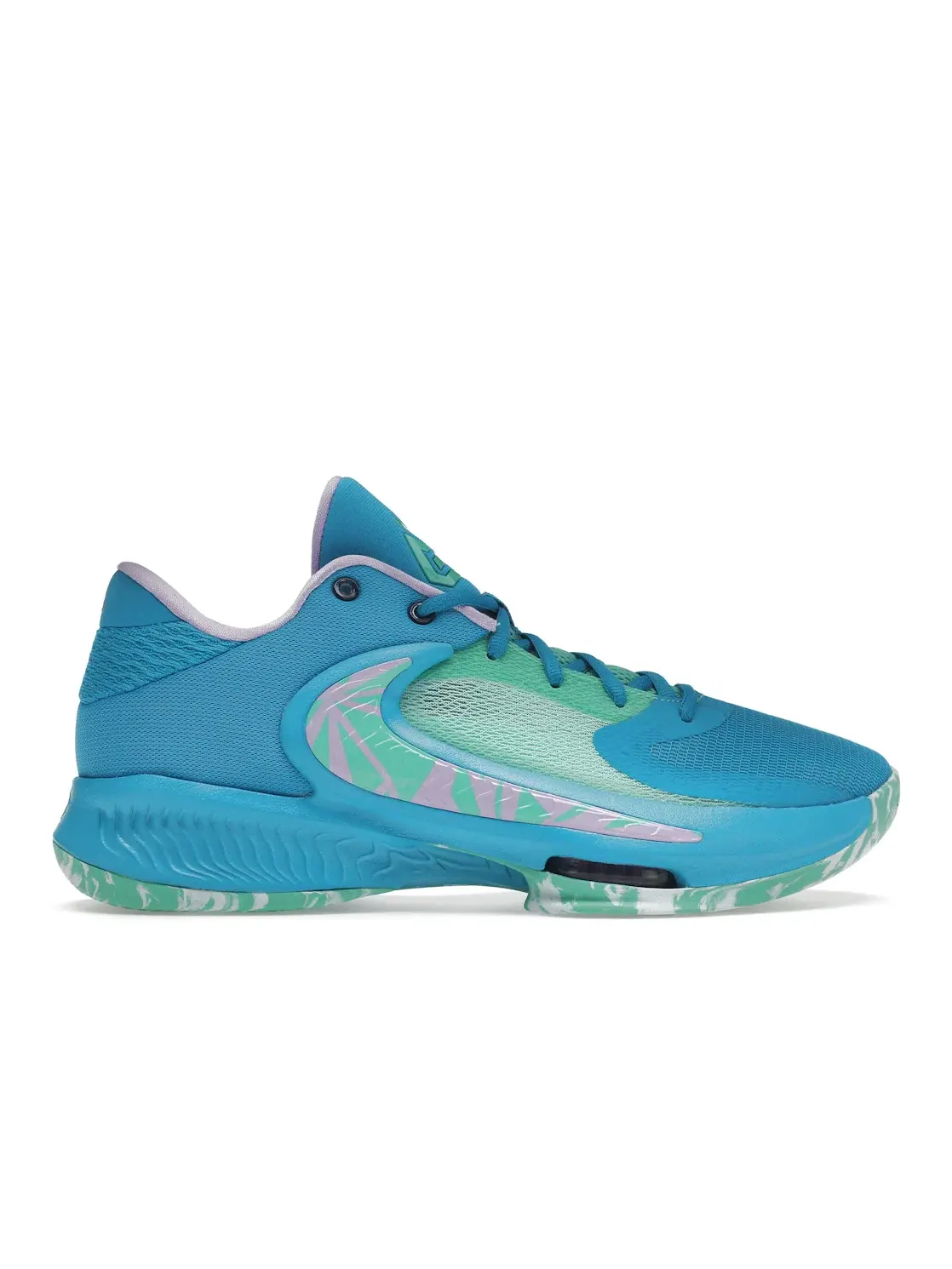 Мужские кроссовки для баскетбола с дизайном Birthstone Nike Zoom Freak 4 Nike — изображение 1 из 4, синий светлый синий