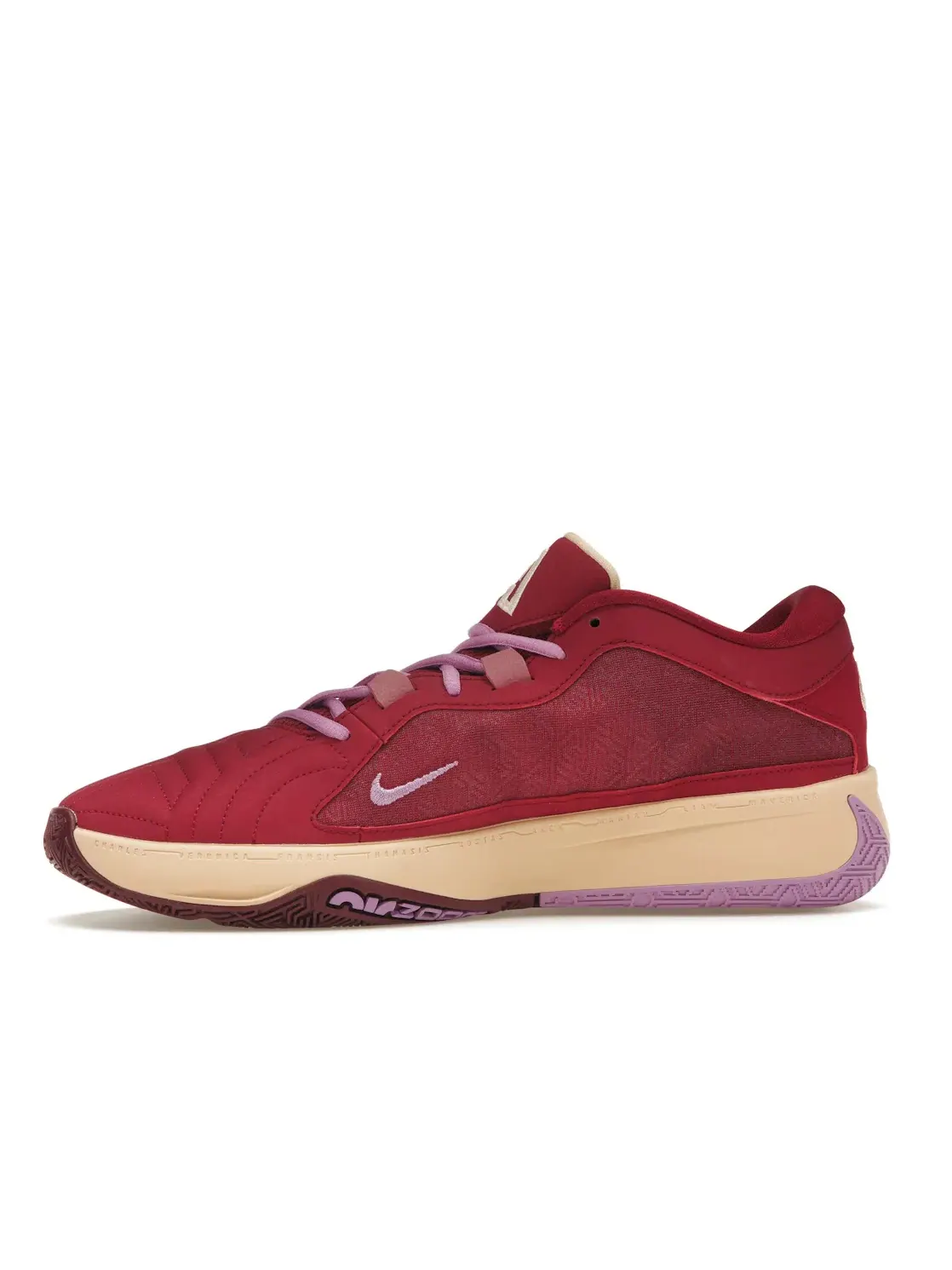 Мужские кроссовки для баскетбола Nike Zoom Freak 5 Alphabet Bros Nike — изображение 3 из 4, красный