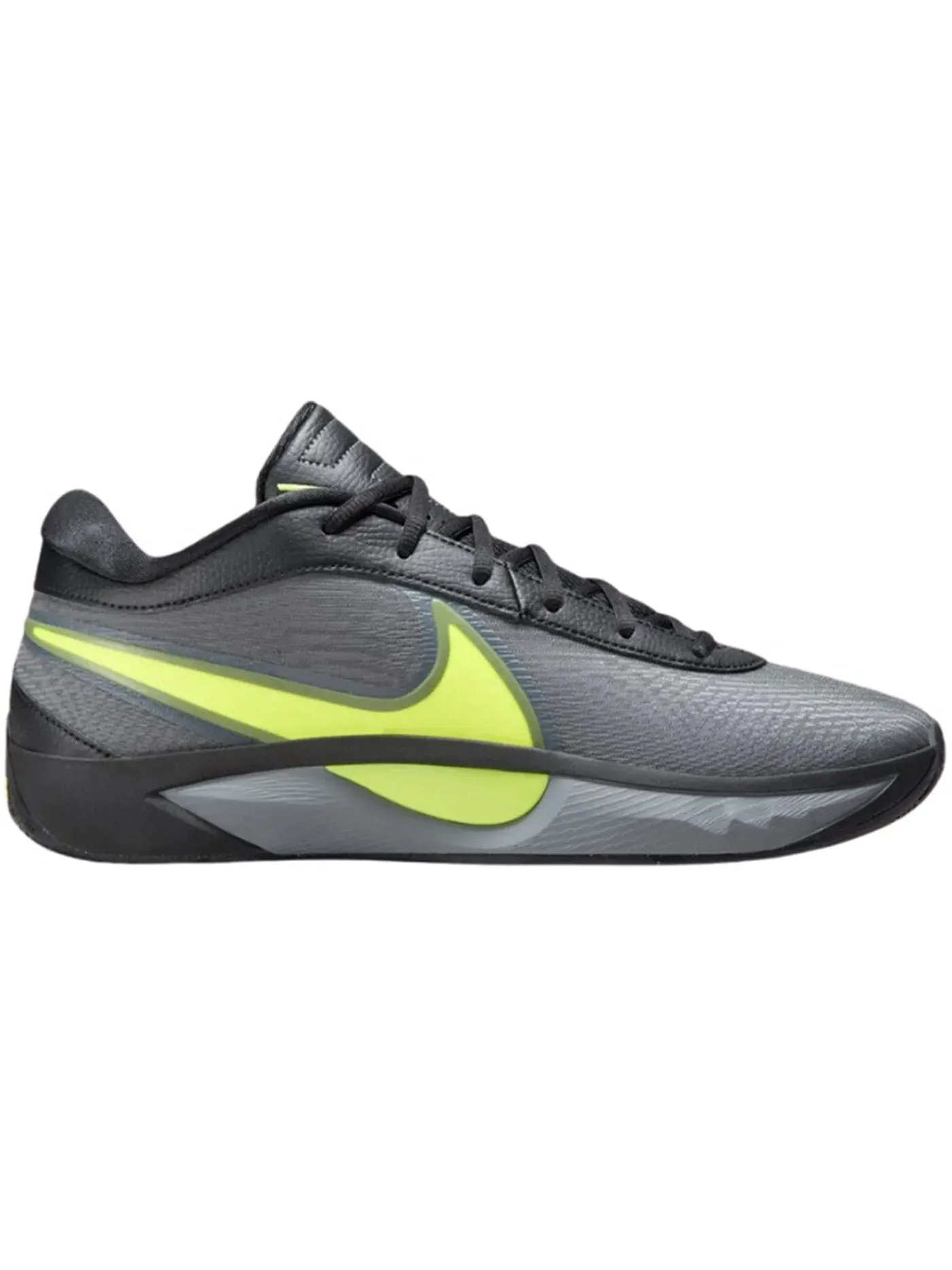 Мужские кроссовки для баскетбола Nike Giannis Zoom Freak 6 Nike — изображение 1 из 1, черный/-серый-зеленый