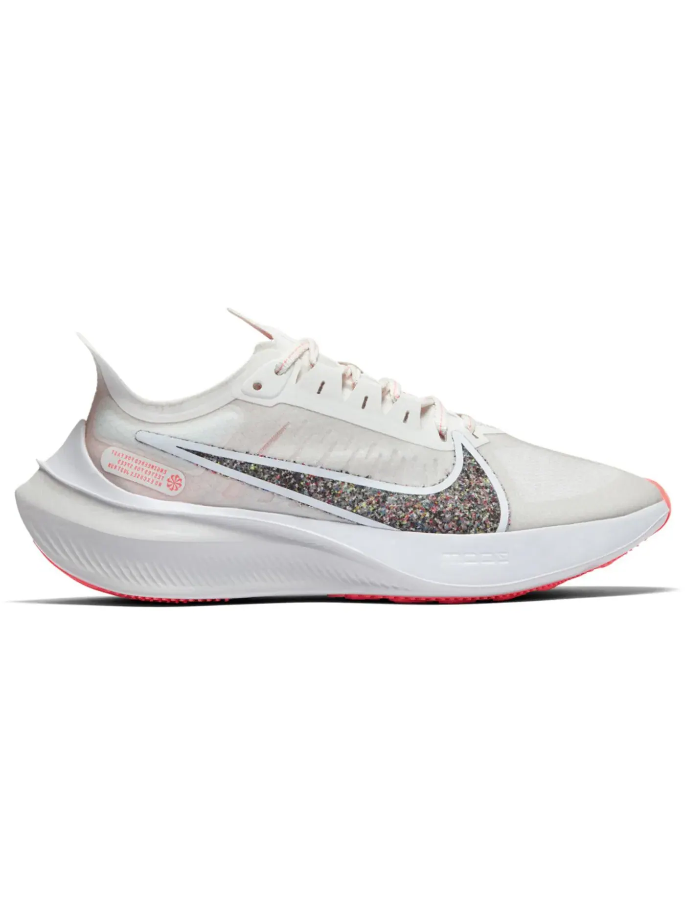 Женские кроссовки с длинным шнурованием Nike Zoom Gravity — изображение 1 из 1, белый/серый