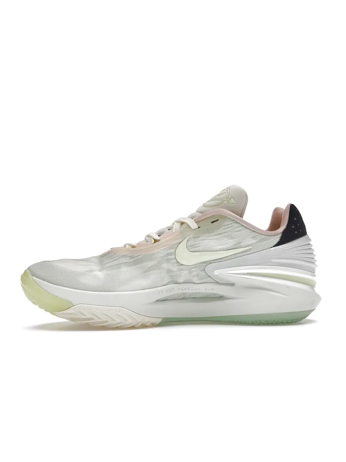 Мужские баскетбольные кроссовки с амортизацией Nike Zoom GT Cut 2 — изображение 3 из 4, оранжевый зеленый