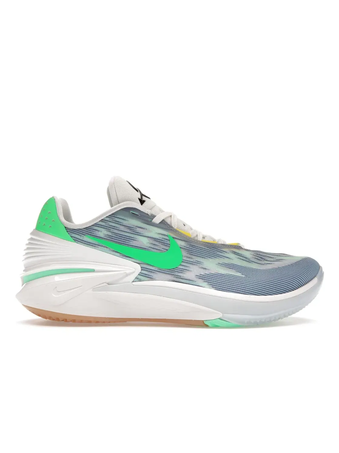 Мужские баскетбольные кроссовки с амортизацией Nike Zoom GT Cut 2 Nike — изображение 1 из 4, синий/зеленый