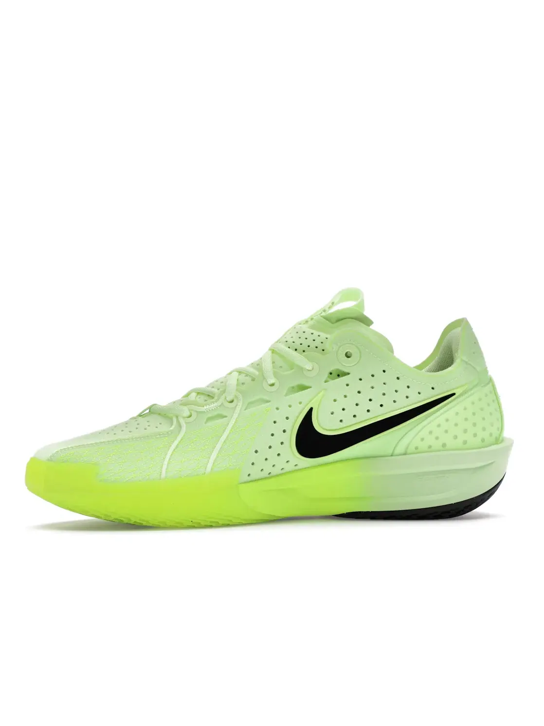Мужские кроссовки для баскетбола с амортизацией Nike Zoom GT Cut 3, Barely Volt/Volt/Metallic — изображение 3 из 4