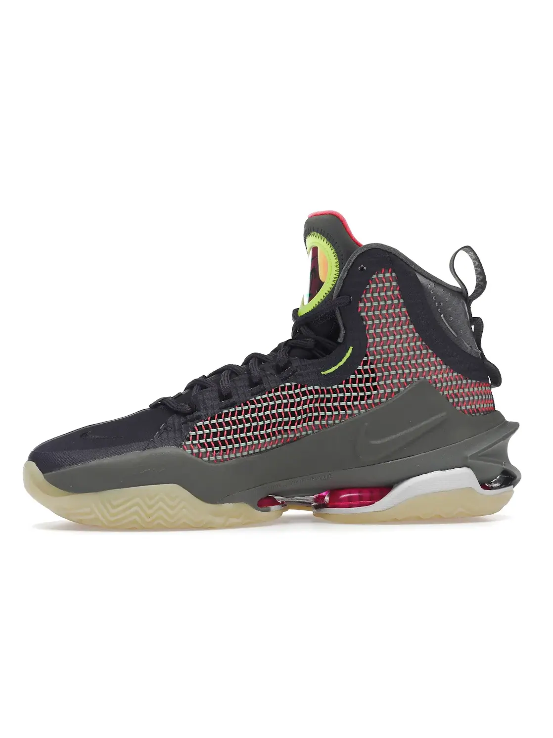 Мужские кроссовки для баскетбола Nike Air Zoom GT Jump — изображение 3 из 4, черный/красный/серый