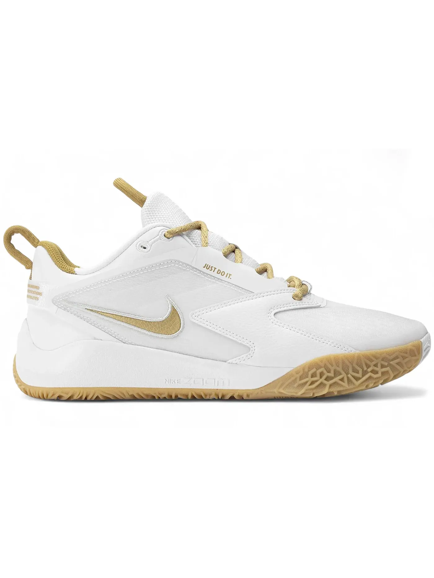 Мужские кроссовки для выступлений Nike Zoom HyperAce 3 — изображение 1 из 1, белый/золотистый