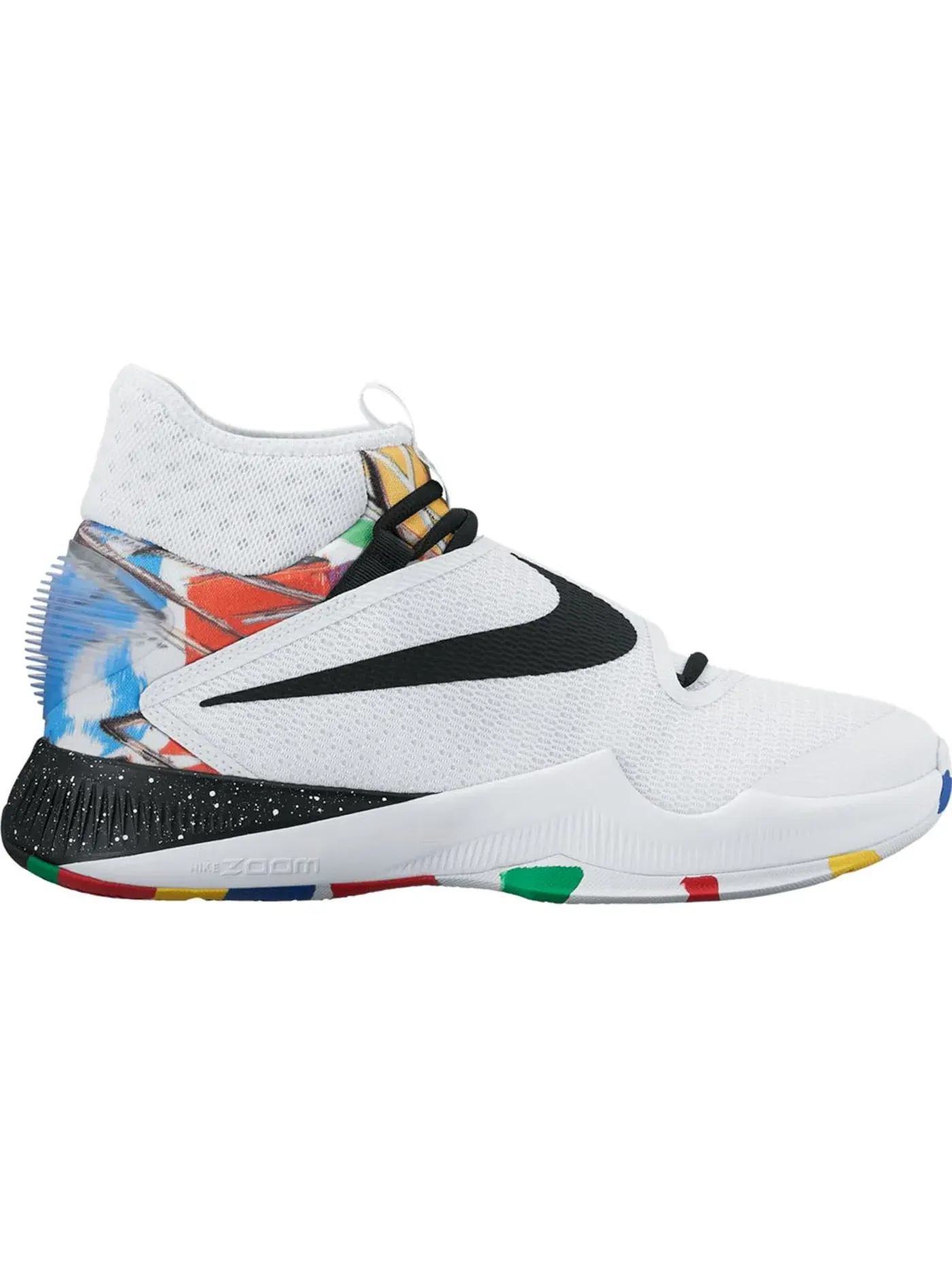 Мужские кроссовки для баскетбола Nike Zoom Hyperrev 2016 — изображение 1 из 1, белый/черный