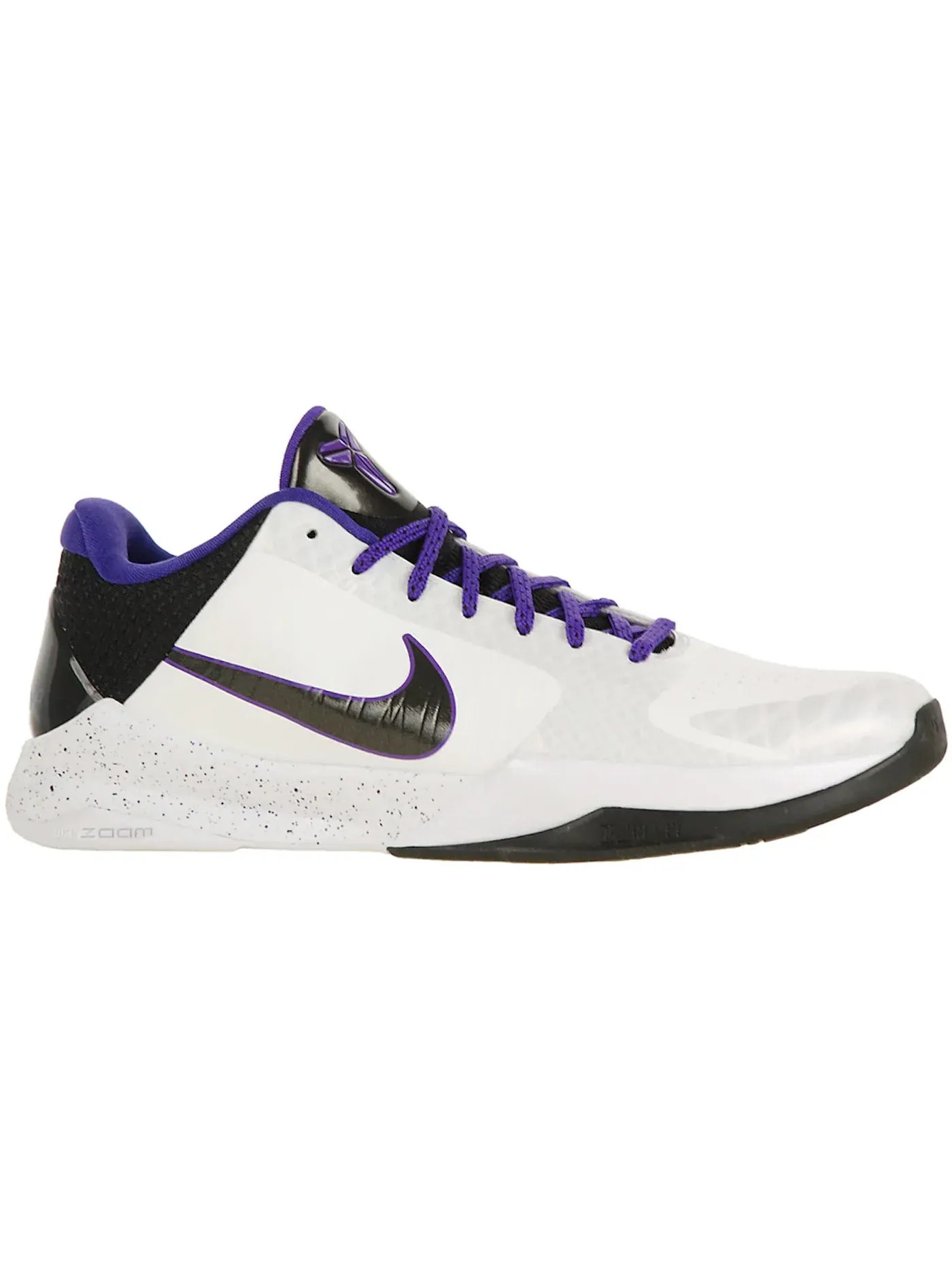 Мужские кроссовки для баскетбола Nike Zoom Kobe 5 — изображение 1 из 1, белый/черный/фиолетовый