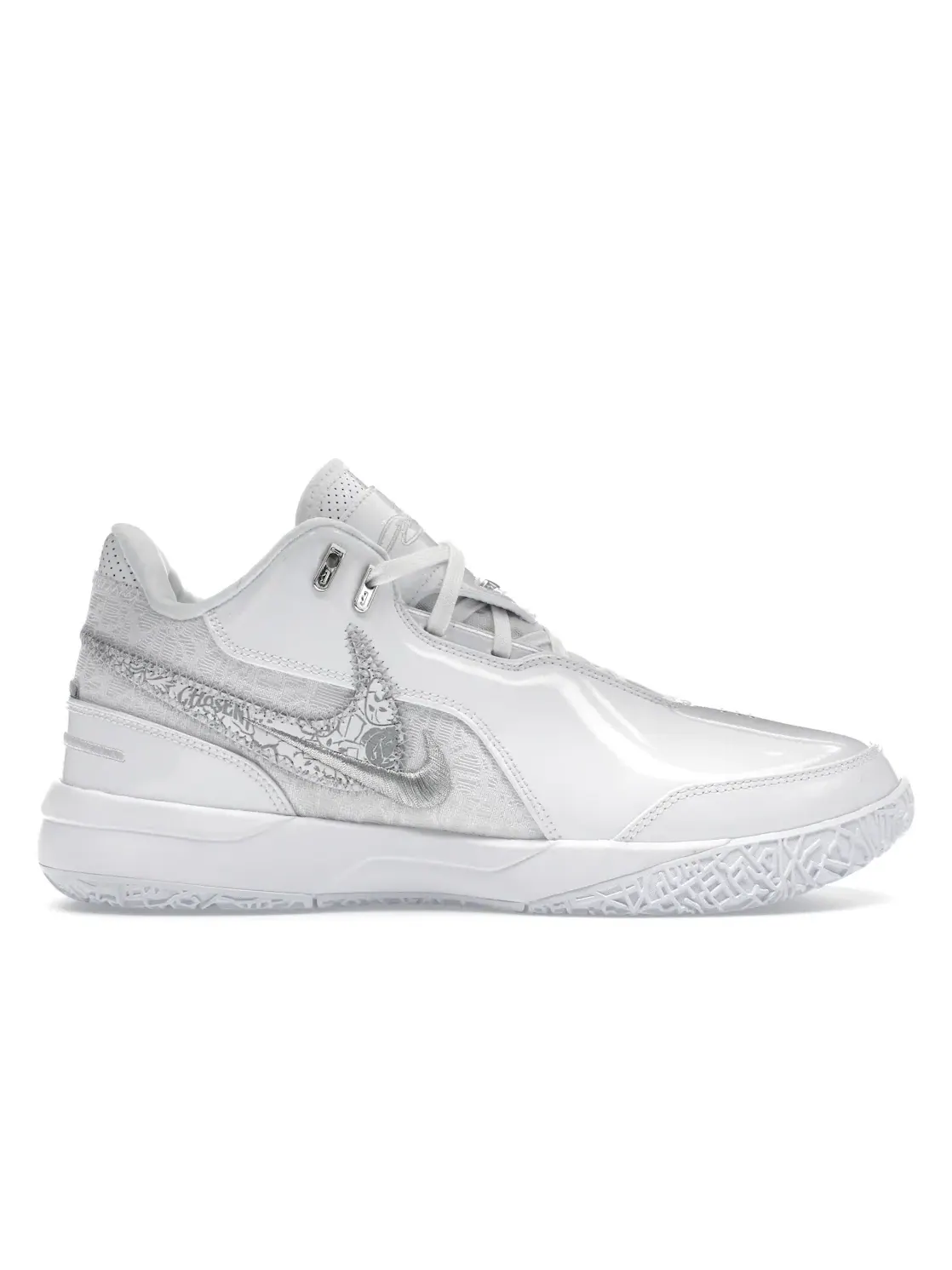 Мужские кроссовки для баскетбола Nike Zoom LeBron NXXT Gen AMPD — изображение 1 из 4, белый/белый-серебристый