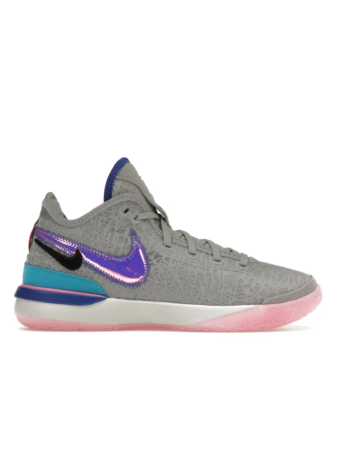 Мужские кроссовки с принтом Nike Zoom LeBron NXXT Gen Nike — изображение 1 из 4, серый/розовый