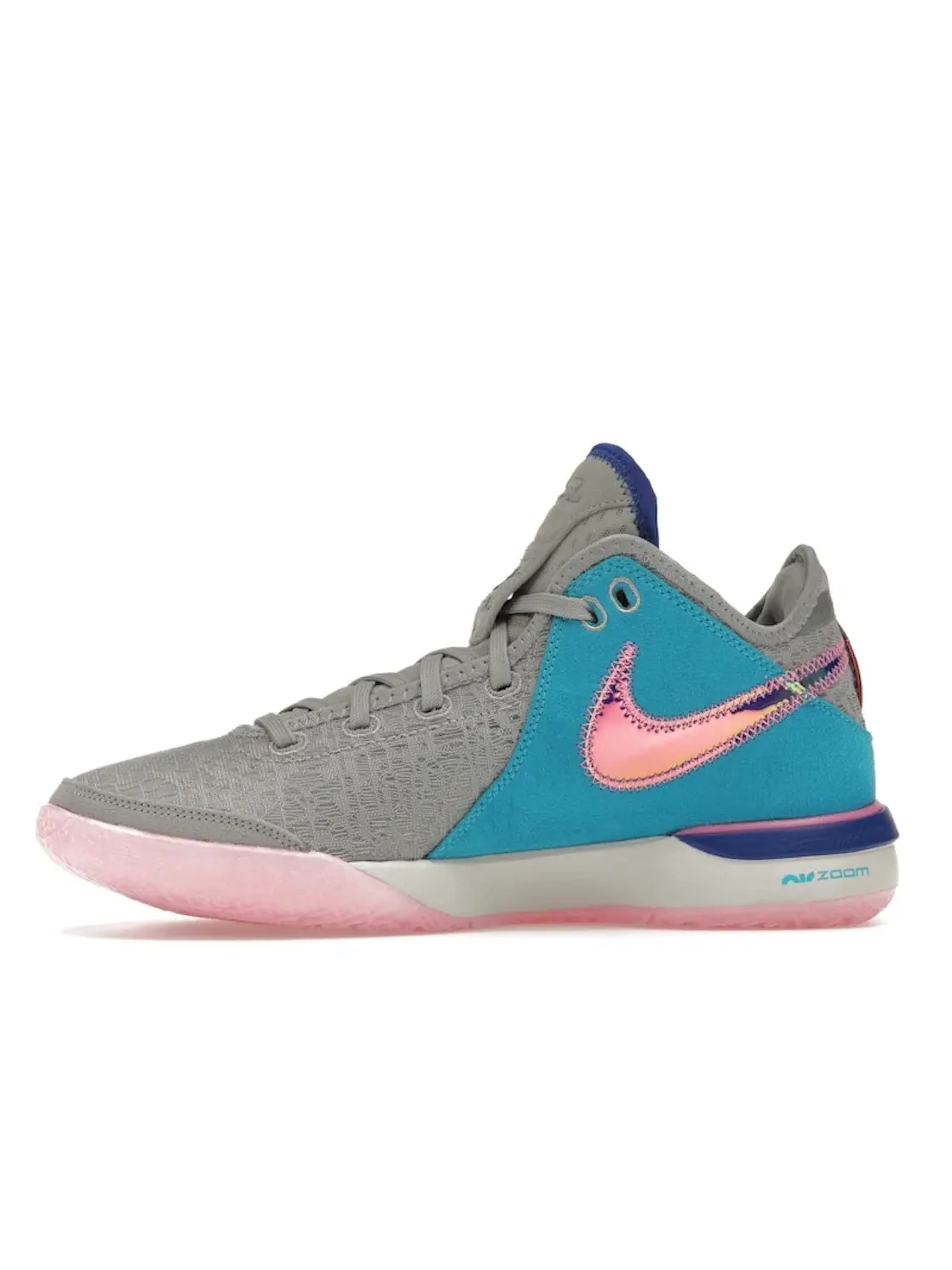 Мужские кроссовки с принтом Nike Zoom LeBron NXXT Gen Nike — изображение 3 из 4, серый/розовый