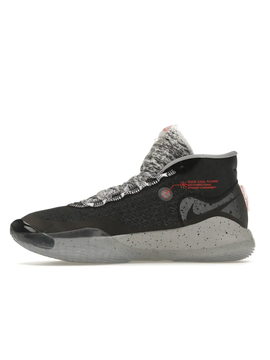 Мужские кроссовки для баскетбола Nike Zoom KD12 — изображение 3 из 4, черный/серый/красный