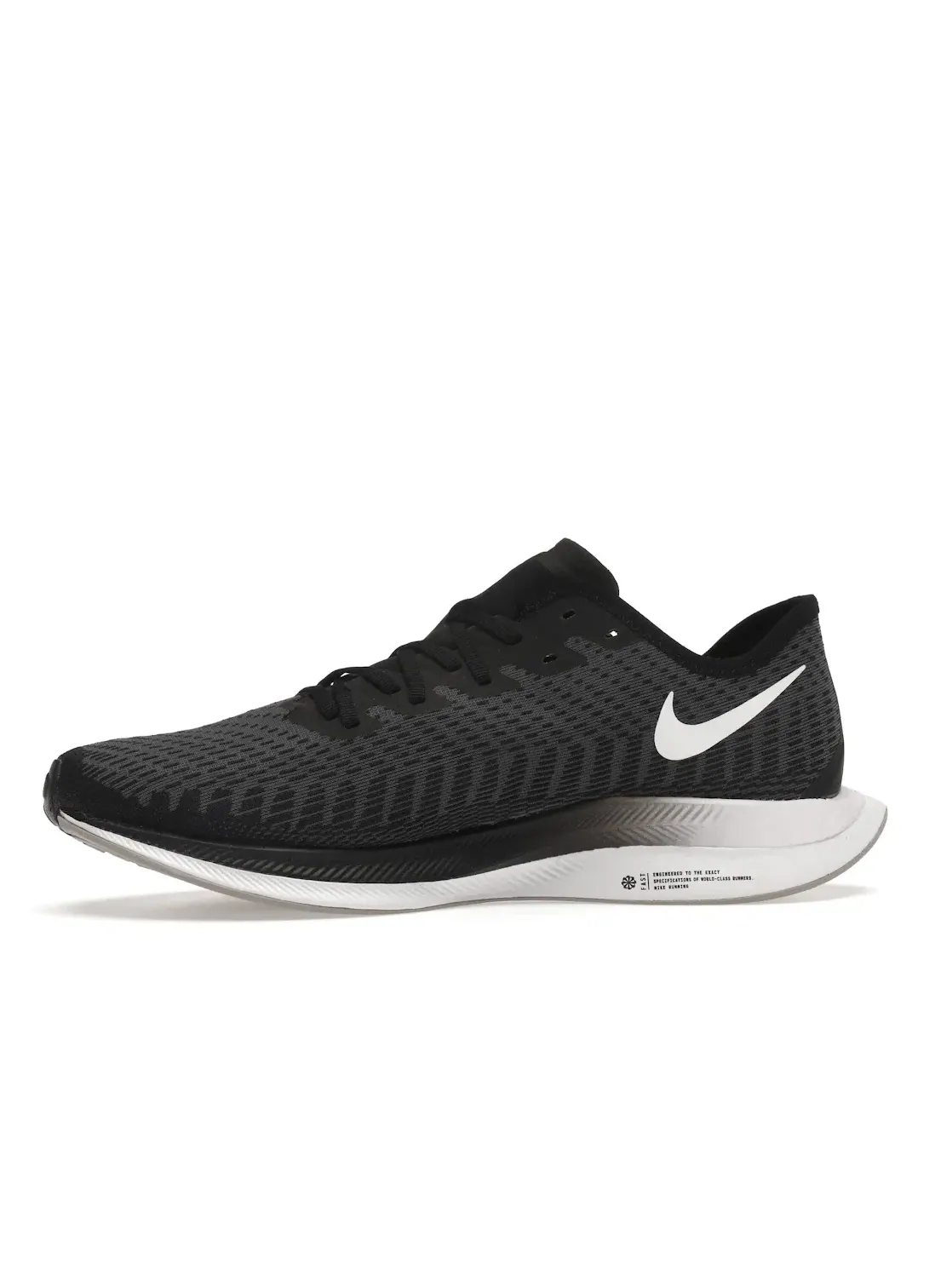 Мужские кроссовки для бега с амортизацией Nike Zoom Pegasus Turbo 2 Nike — изображение 3 из 4, черный/белый--серый