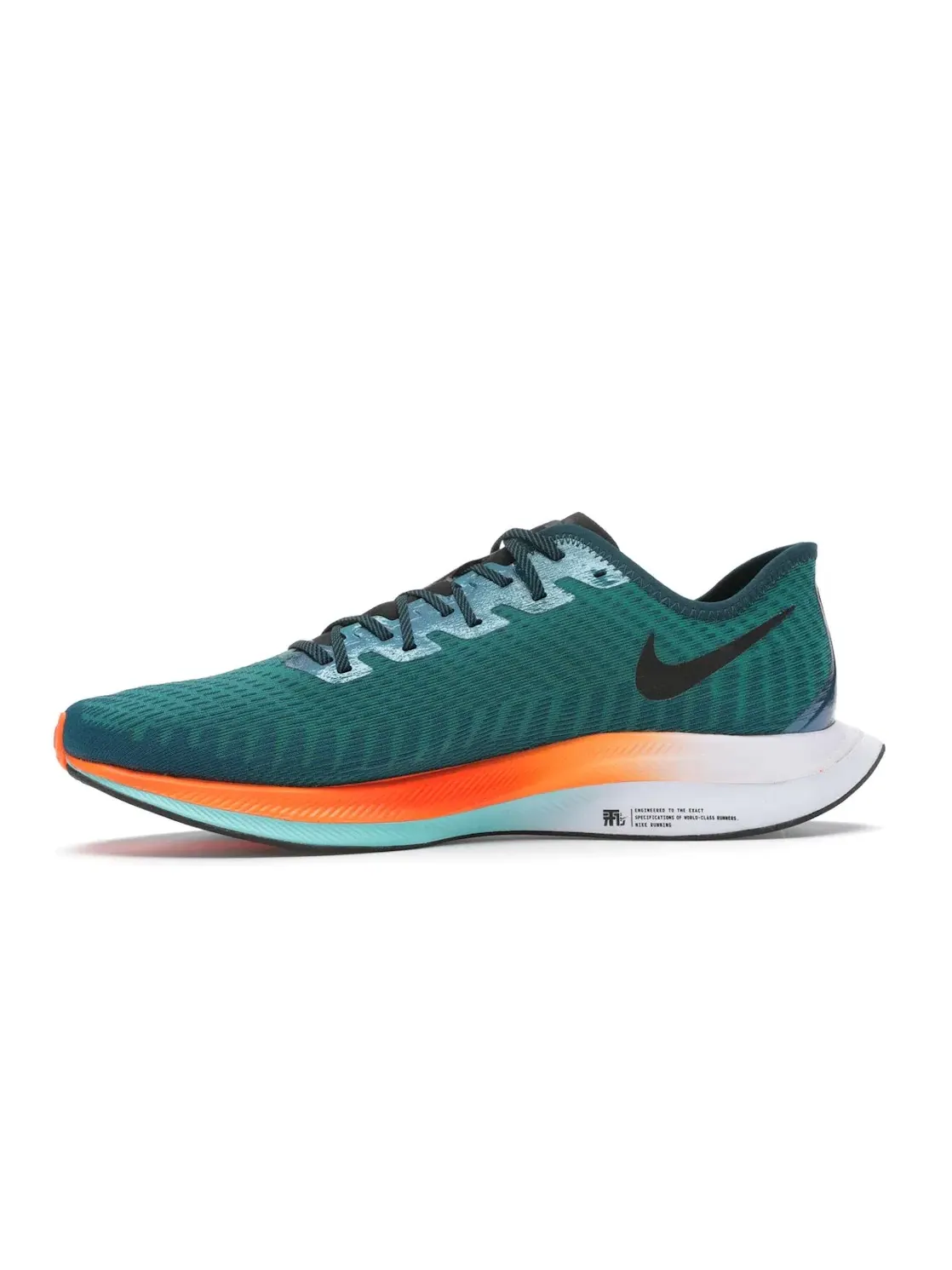 Мужские кроссовки для бега Nike Zoom Pegasus Turbo 2 — изображение 3 из 4, зеленый/--черный