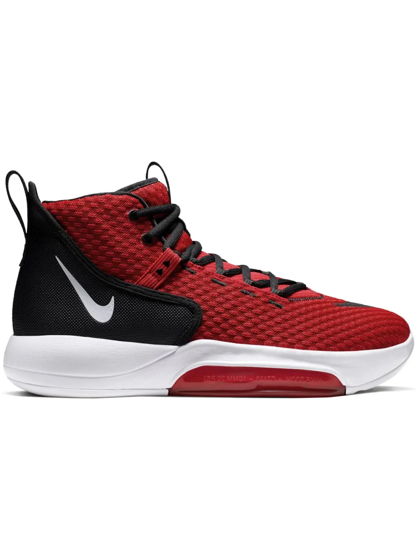 Мужские кроссовки для баскетбола Nike Zoom Rize Nike — изображение 1 из 1, красный/черный/белый