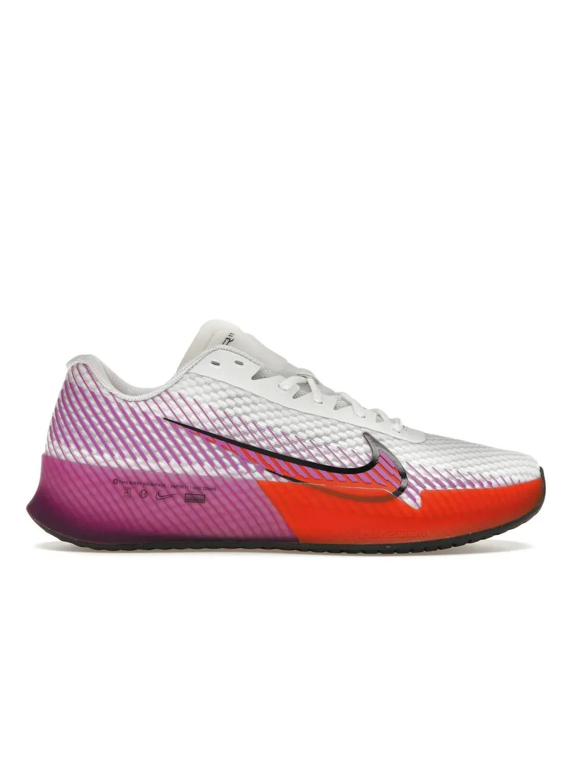 Мужские кроссовки для тенниса Nike Zoom Vapor 11 HC — изображение 1 из 4, белый/красный/черный