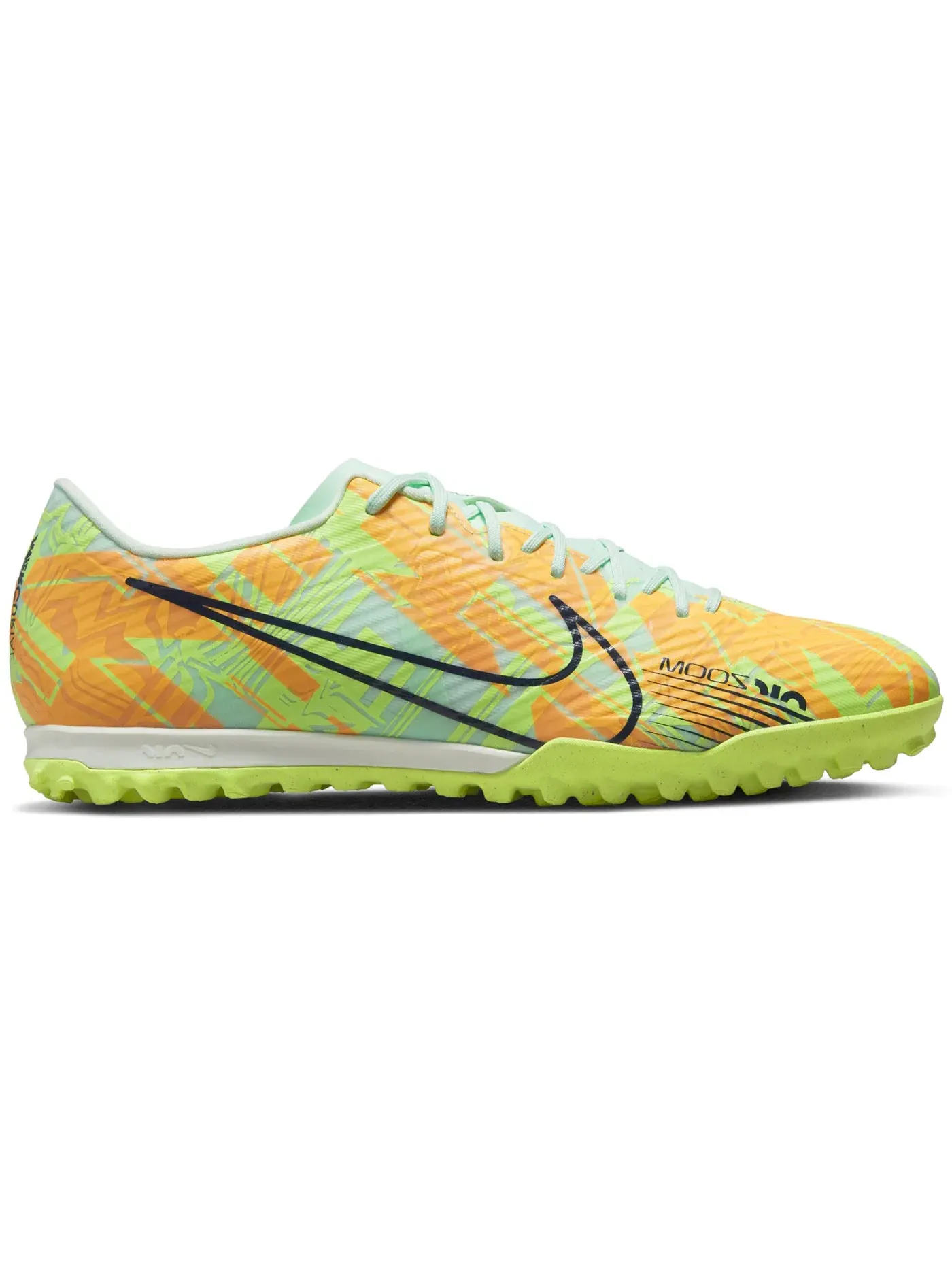 Мужские кроссовки для футбола Nike Zoom Vapor 15 Academy TF — изображение 1 из 1, оранжевый-синий-зеленый