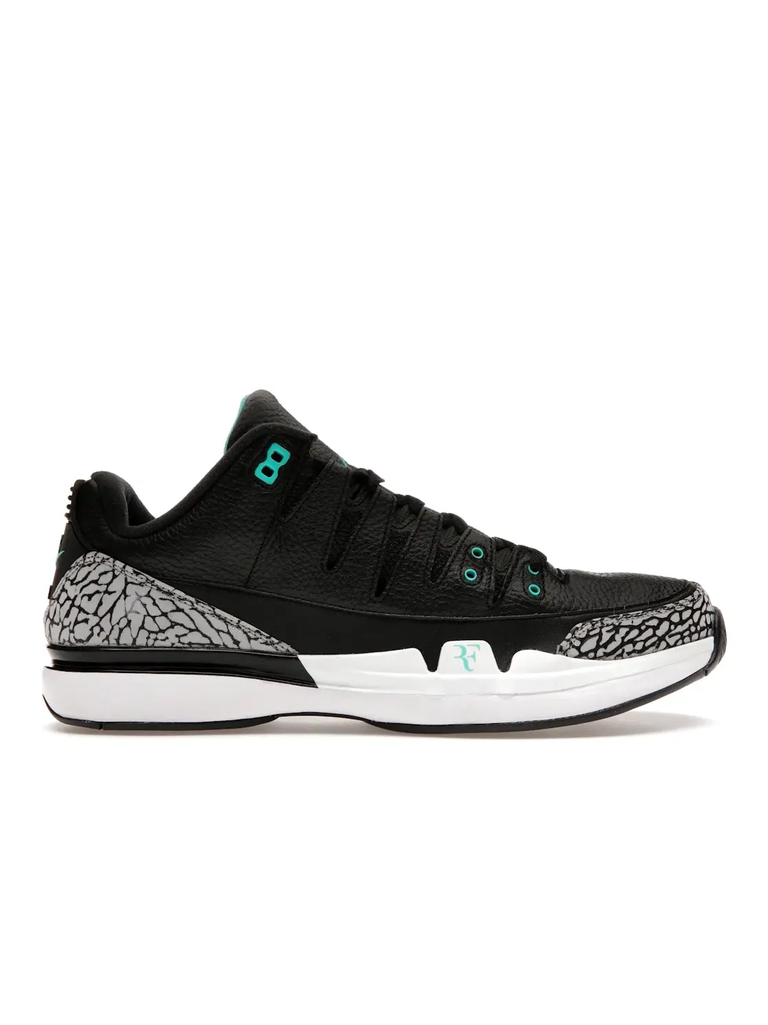 Мужские кроссовки для бега Nike Zoom Vapor AJ3 — изображение 1 из 4, черный/белый-прозрачный