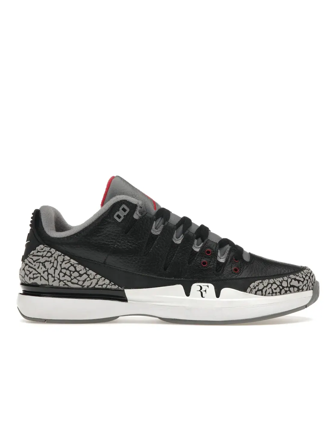 Мужские кроссовки с принтом Nike Zoom Vapor AJ3 Nike — изображение 1 из 4, черный/серый-белый