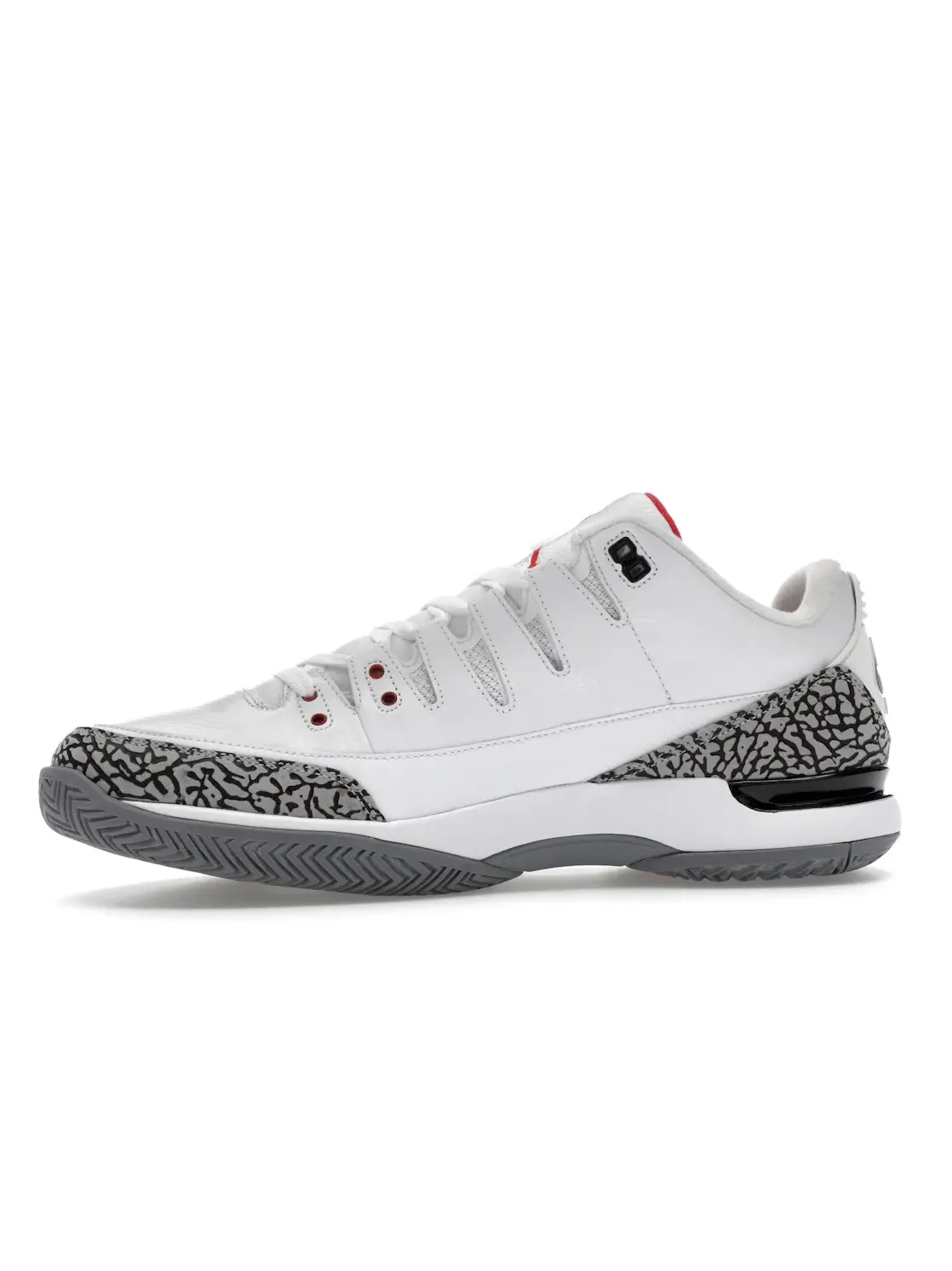 Мужские кроссовки для бега Nike Zoom Vapor AJ3 — изображение 3 из 4, белый/красный-серый