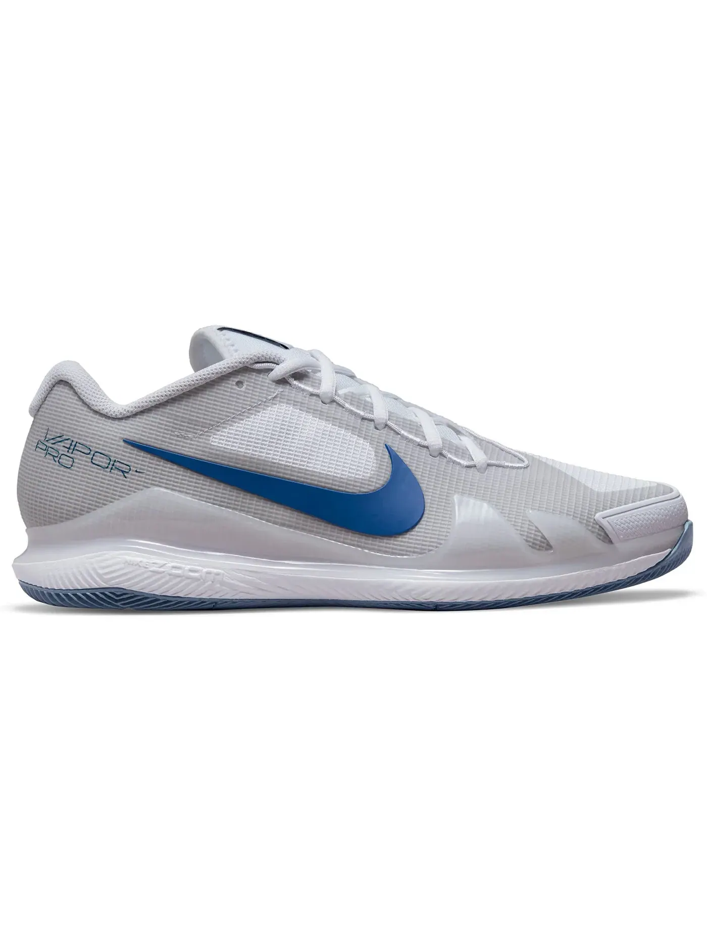 Мужские кроссовки для тенниса Nike Zoom Vapor Pro HC — изображение 1 из 1, белый/темно-синий--серый