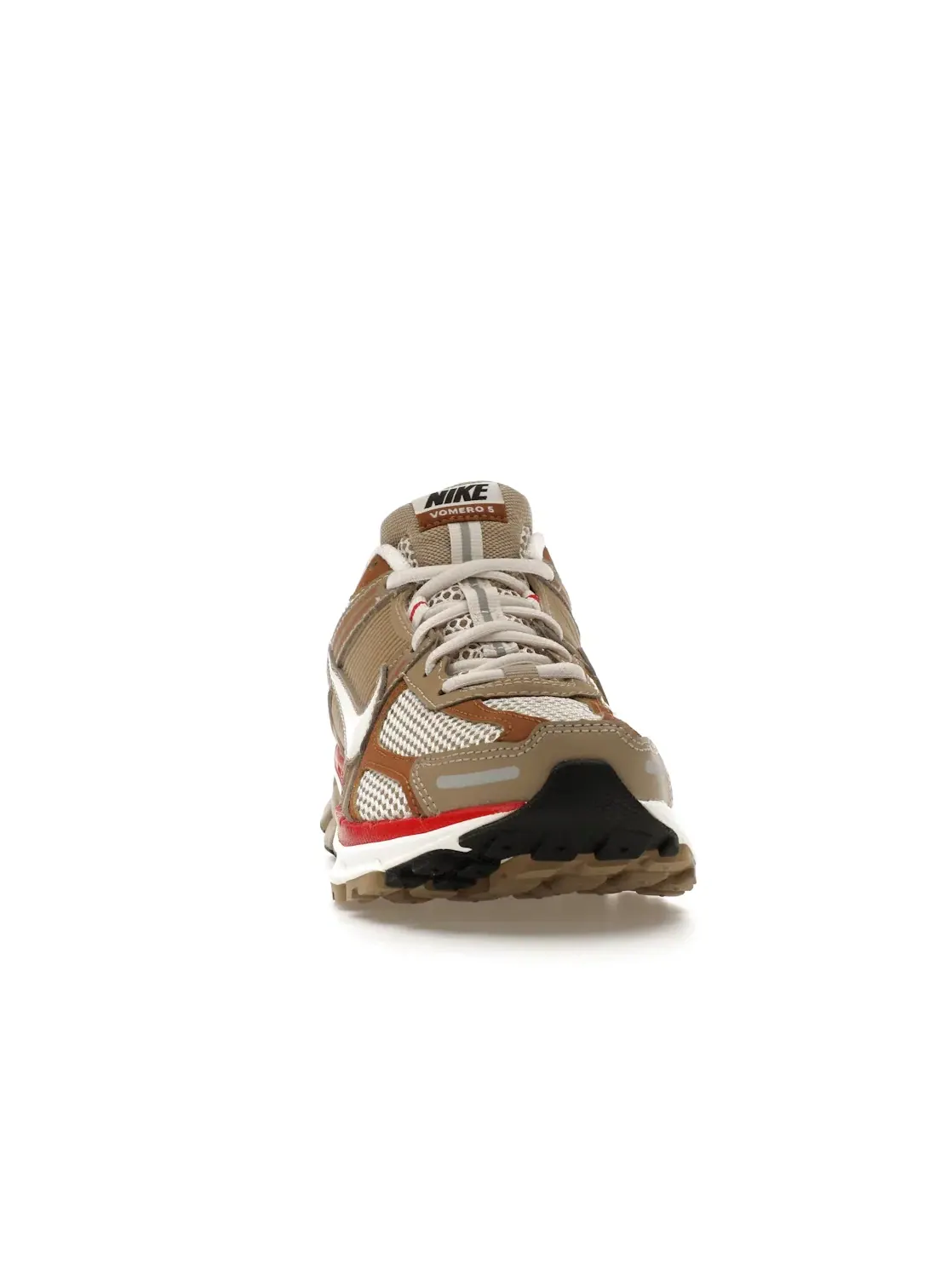 Женские кроссовки Lifestyle Nike Zoom Vomero 5 — изображение 2 из 4, хаки//красный