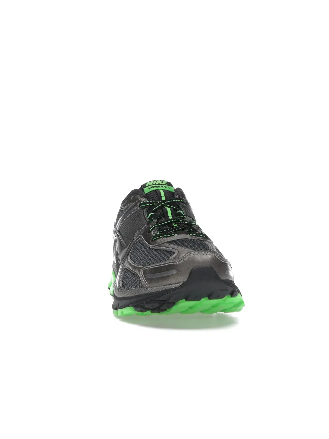 Мужские кроссовки Lifestyle Nike Zoom Vomero 5 — изображение 2 из 4, металлик//черный/зеленый