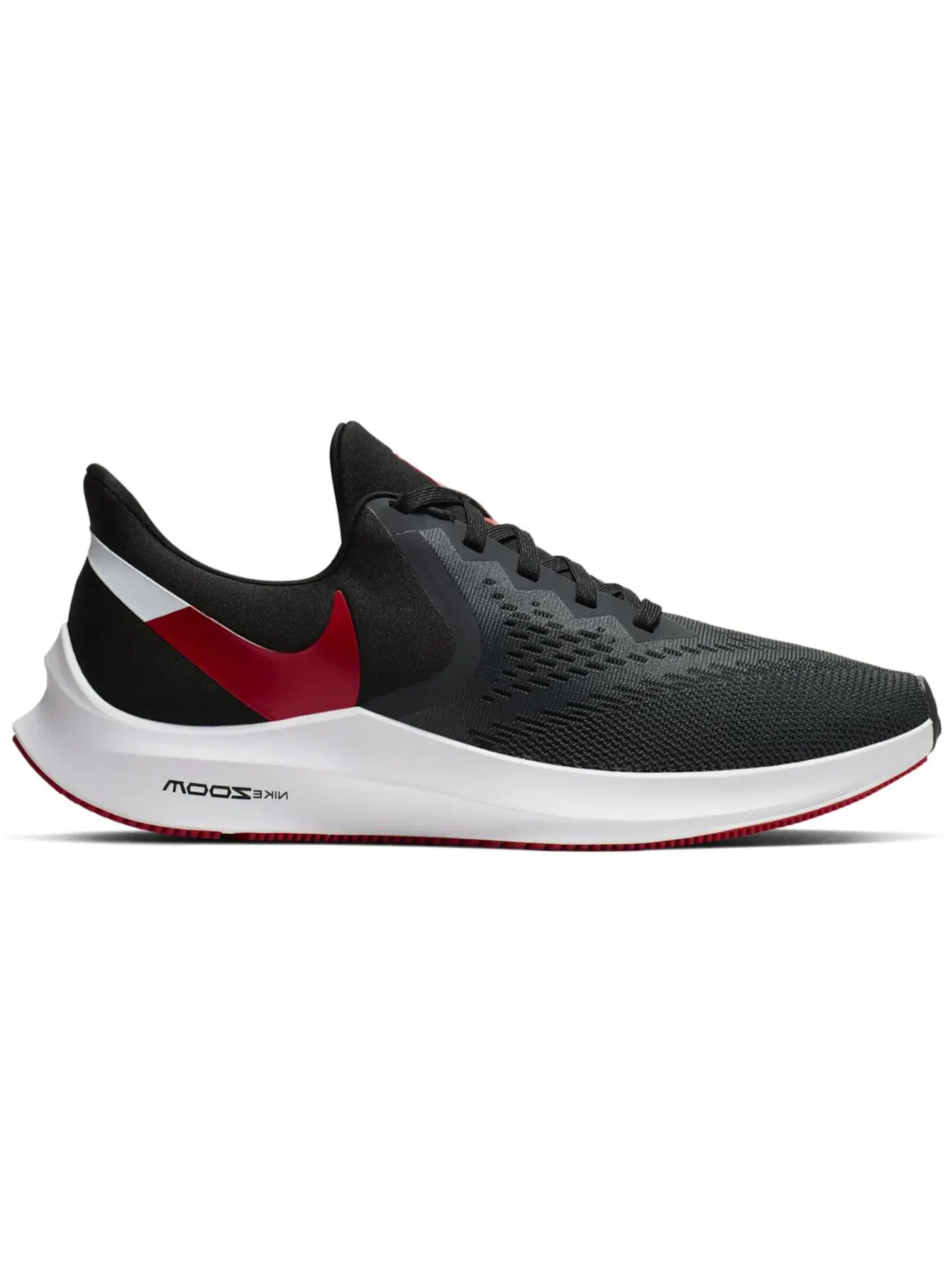 Мужские кроссовки для повседневной носки Nike Zoom Winflo 6 Nike — изображение 1 из 1, черный красный