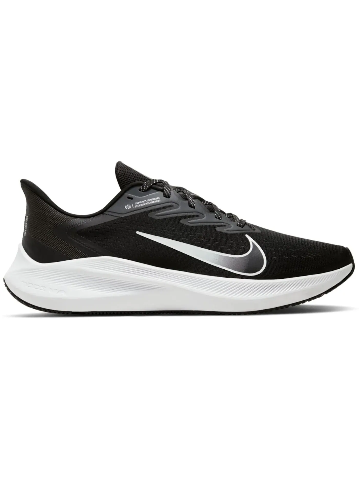 Мужские кроссовки Lifestyle Nike Zoom Winflo 7 — изображение 1 из 1, черный/белый
