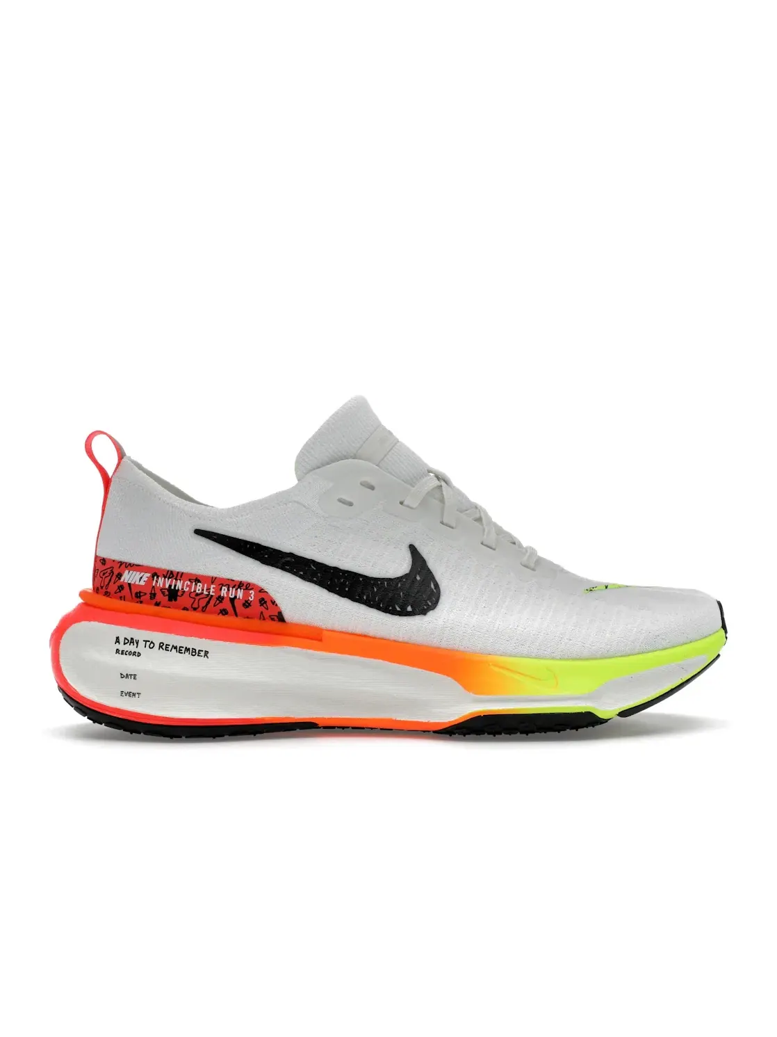 Мужские кроссовки для бега Nike ZoomX Invincible Run 3 Nike — изображение 1 из 4, белый/яркий//черный
