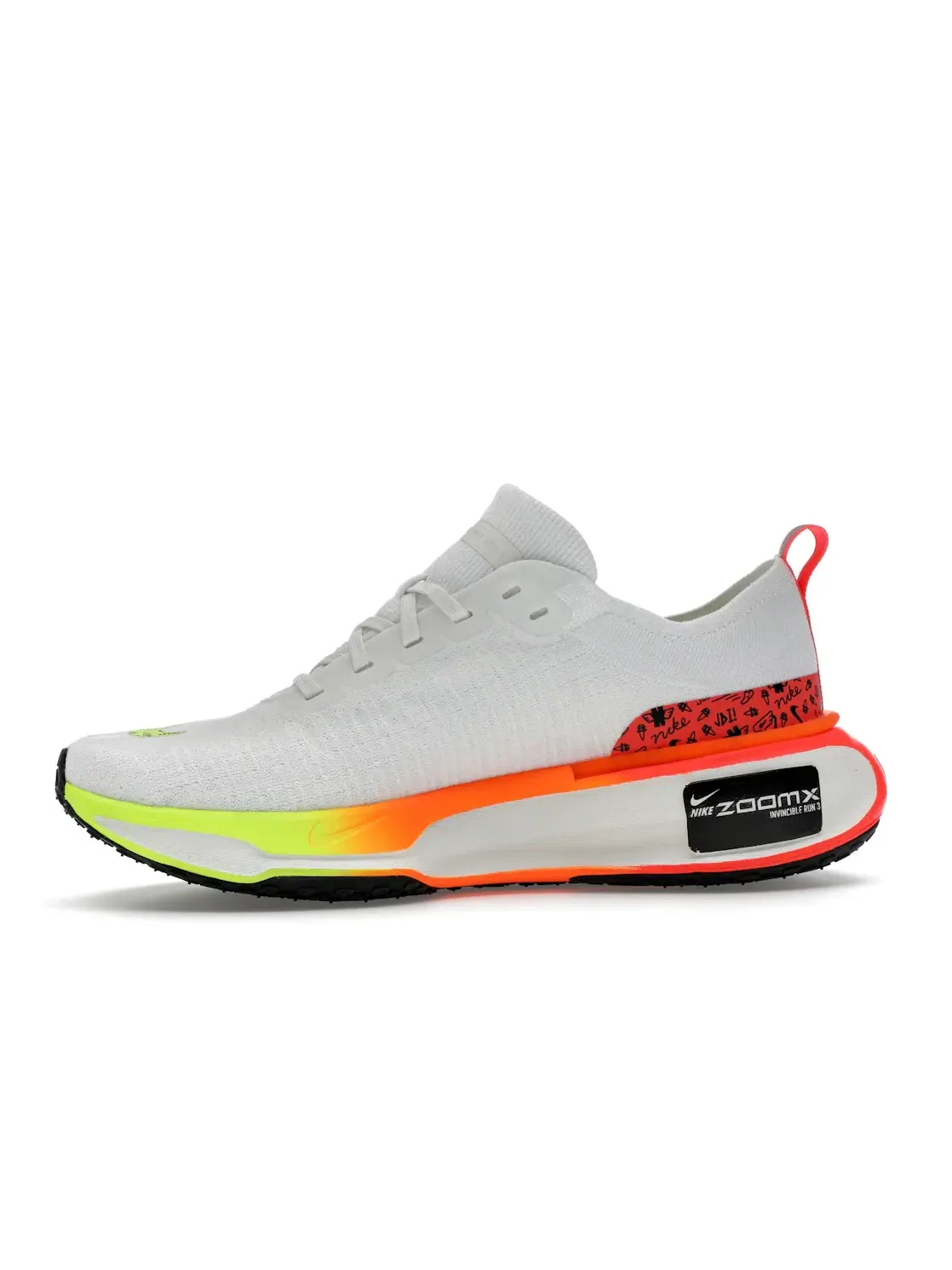 Мужские кроссовки для бега Nike ZoomX Invincible Run 3 Nike — изображение 3 из 4, белый/яркий//черный