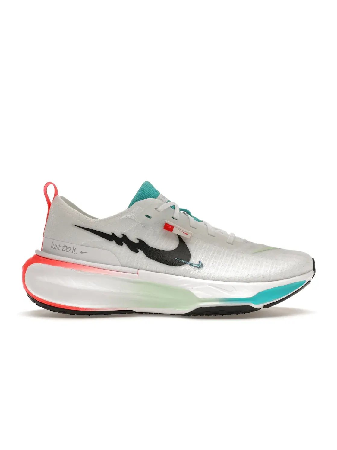 Мужские кроссовки для бега с амортизацией Nike ZoomX Invincible Run 3 Nike — изображение 1 из 4, белый//яркий/черный