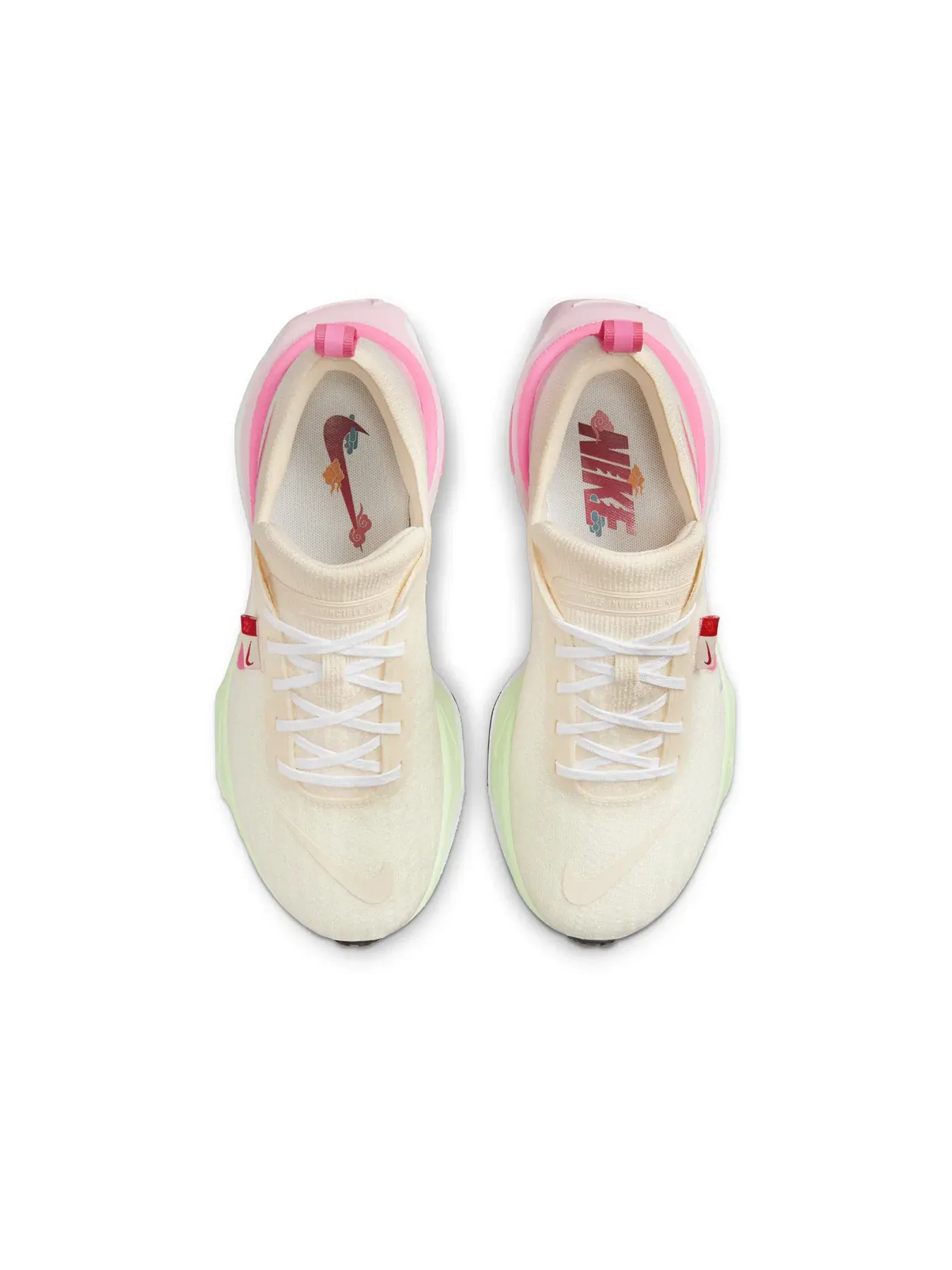 Женские кроссовки для бега с амортизацией Nike ZoomX Invincible Run 3 — изображение 3 из 4, зеленый/розовый/розовый