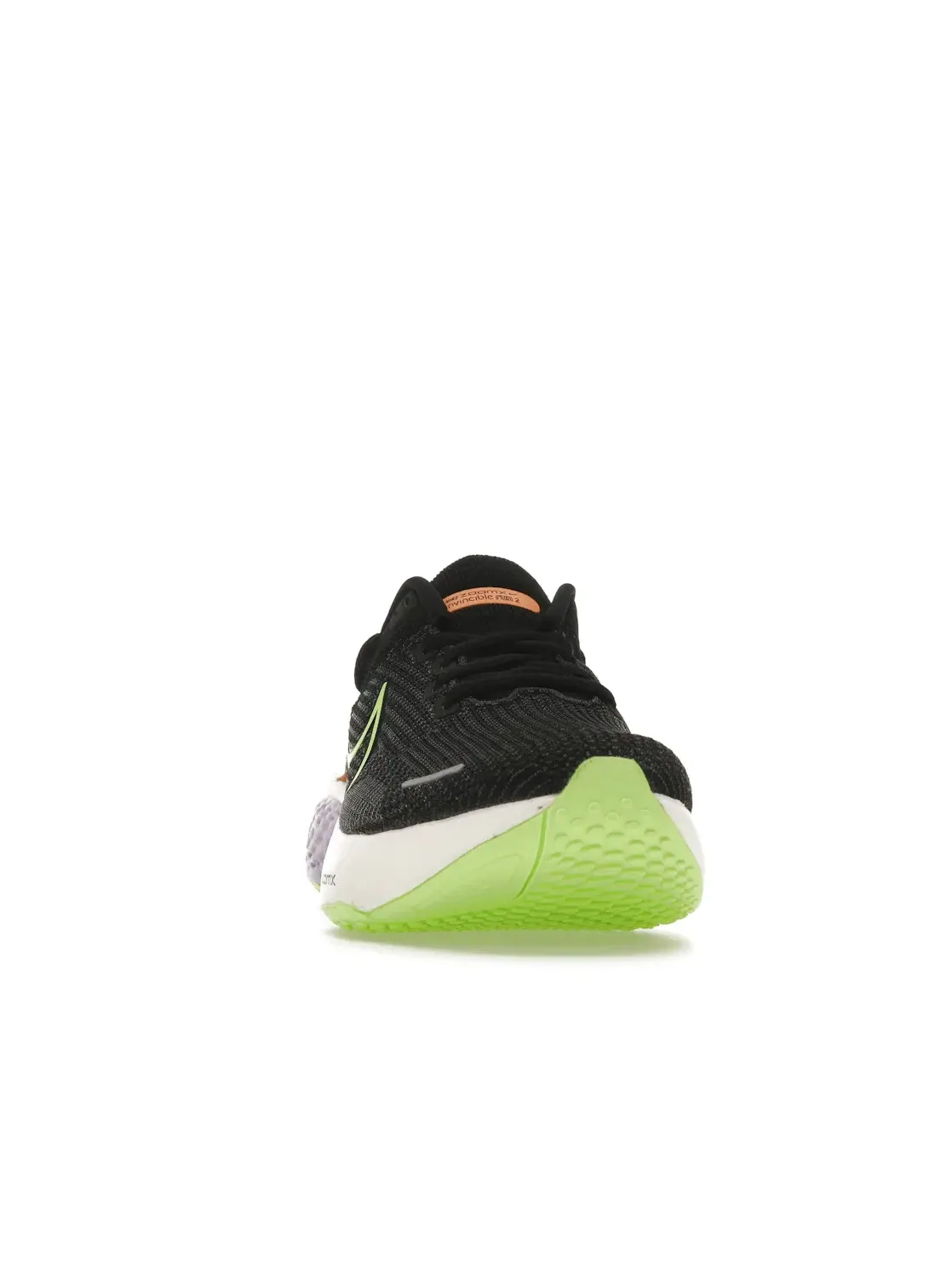 Мужские кроссовки для бега с амортизацией Nike ZoomX Invincible Run Flyknit 2 — изображение 2 из 4, черный//кремовый/зеленый