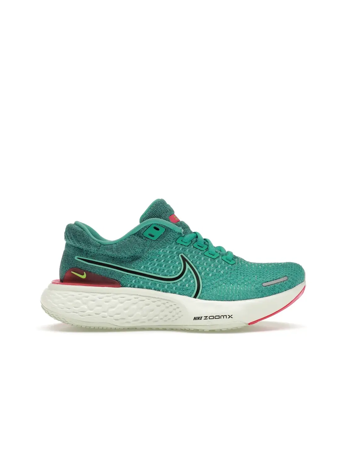 Женские кроссовки для бега с амортизацией Nike ZoomX Invincible Run Flyknit 2 — изображение 1 из 4, розовый/зеленый/черный