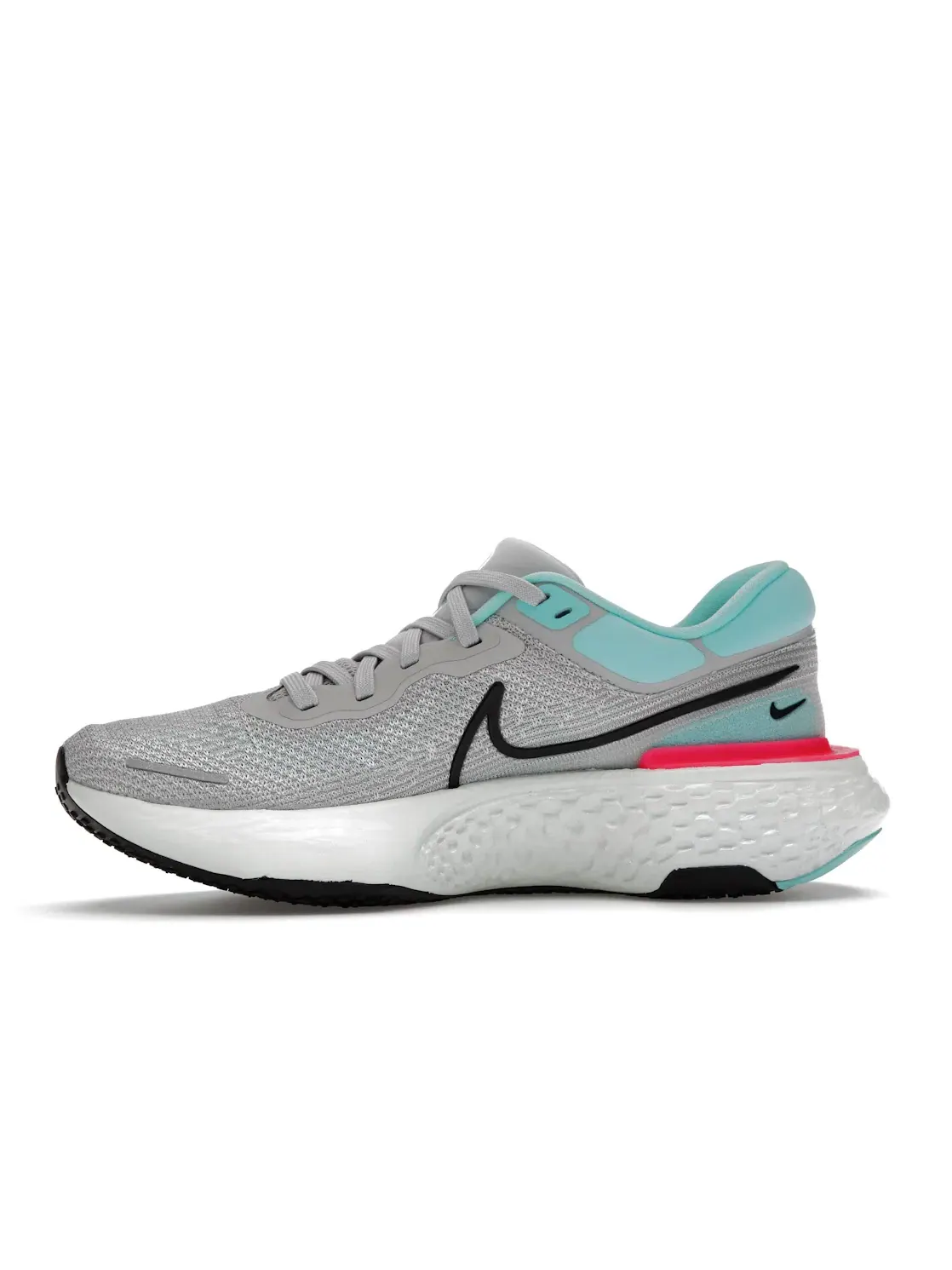 Мужские кроссовки с максимальной амортизацией Nike ZoomX Invincible Run Flyknit — изображение 3 из 4, серый розовый черный