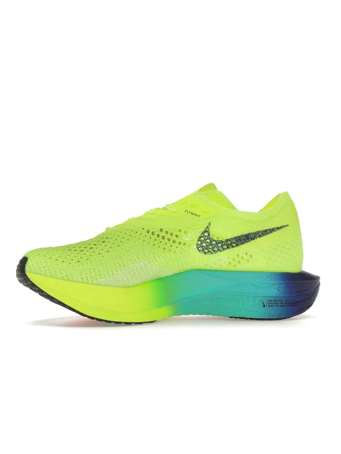 Женские кроссовки для бега Nike ZoomX Vaporfly 3 — изображение 3 из 4, зеленый//черный
