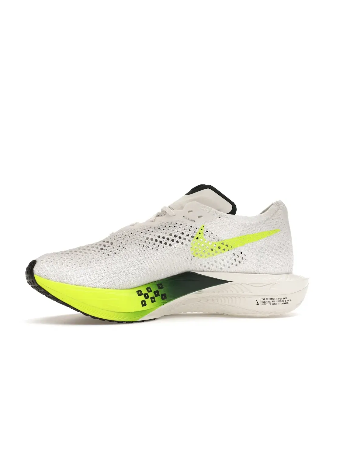 Мужские кроссовки для бега Nike ZoomX Vaporfly 3 — изображение 3 из 4, белый/зеленый---черный