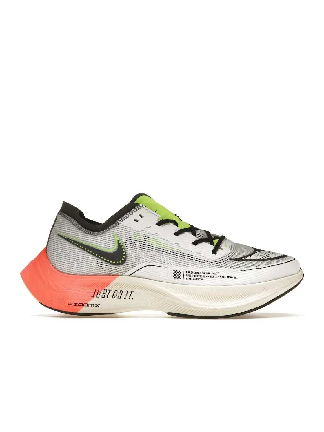 Мужские кроссовки для бега с углеродной пластиной Nike ZoomX Vaporfly Next% 2 — изображение 1 из 4, белый//зеленый/черный