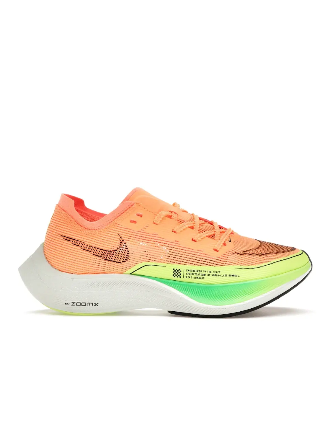 Женские кроссовки для бега Nike ZoomX Vaporfly Next% 2 Nike — изображение 1 из 4, кремовый/черный-зеленый