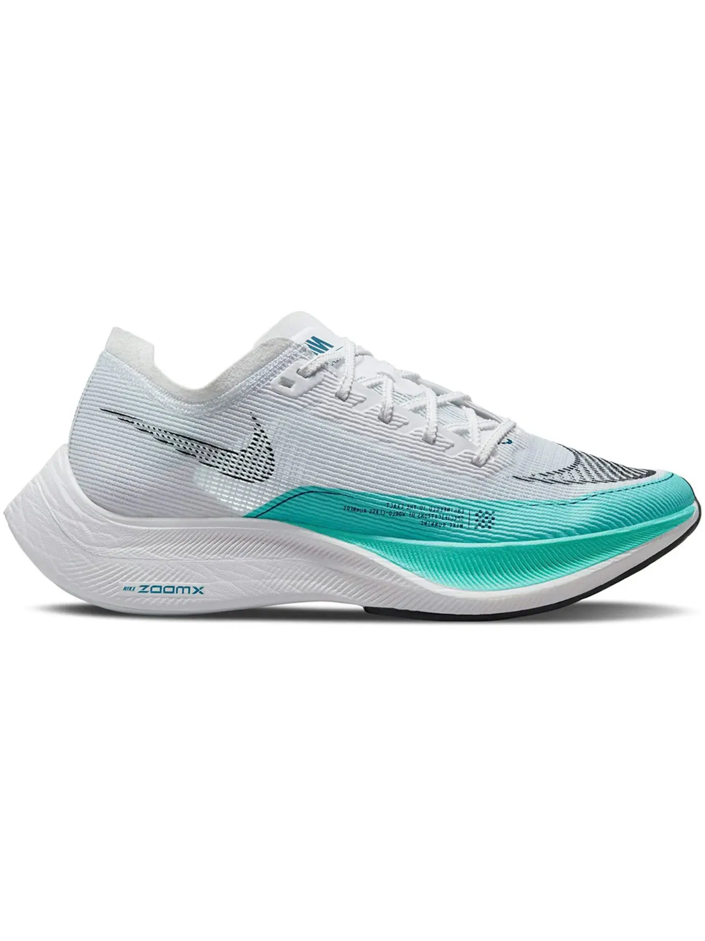 Женские кроссовки для бега Nike ZoomX Vaporfly Next% 2 — изображение 1 из 1, белый зеленый черный