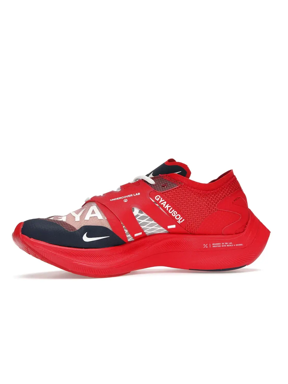Мужские кроссовки беговые с амортизацией Nike ZoomX Vaporfly Next% Nike — изображение 3 из 4, красный/-синий