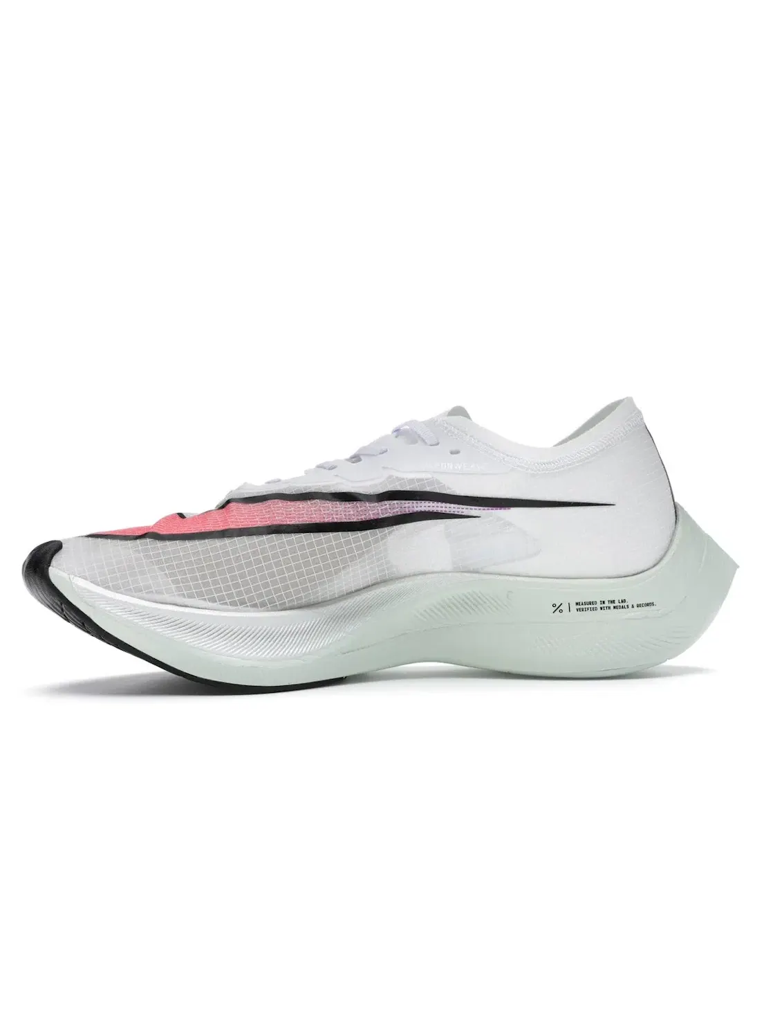 Мужские кроссовки с углеродной пластиной Nike ZoomX Vaporfly Next% Nike — изображение 3 из 4, белый/черный
