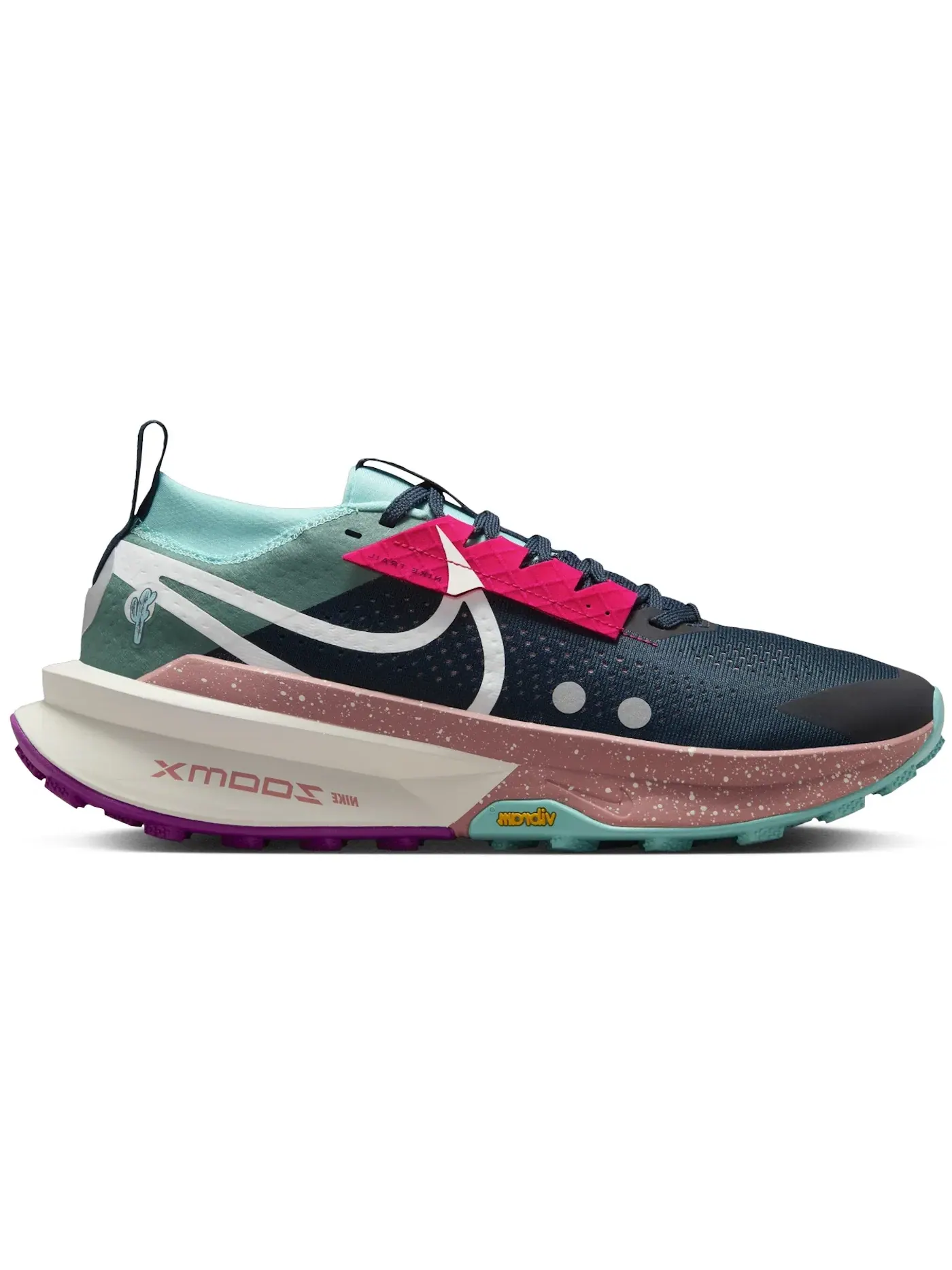 Мужские кроссовки для бега Nike ZoomX Zegama 2 Nike — изображение 1 из 1, темно-синий/зеленый