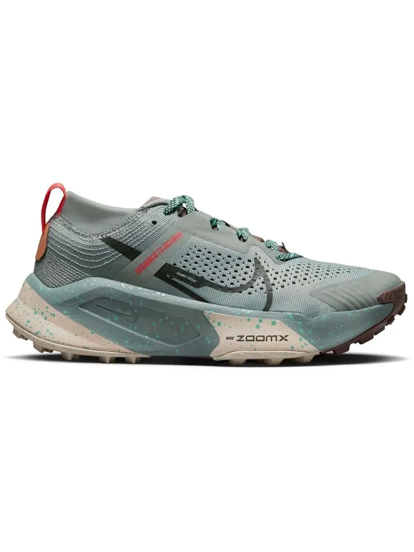 Женские кроссовки для трейла Nike ZoomX Zegama Trail — изображение 1 из 1, зеленый//коричневый