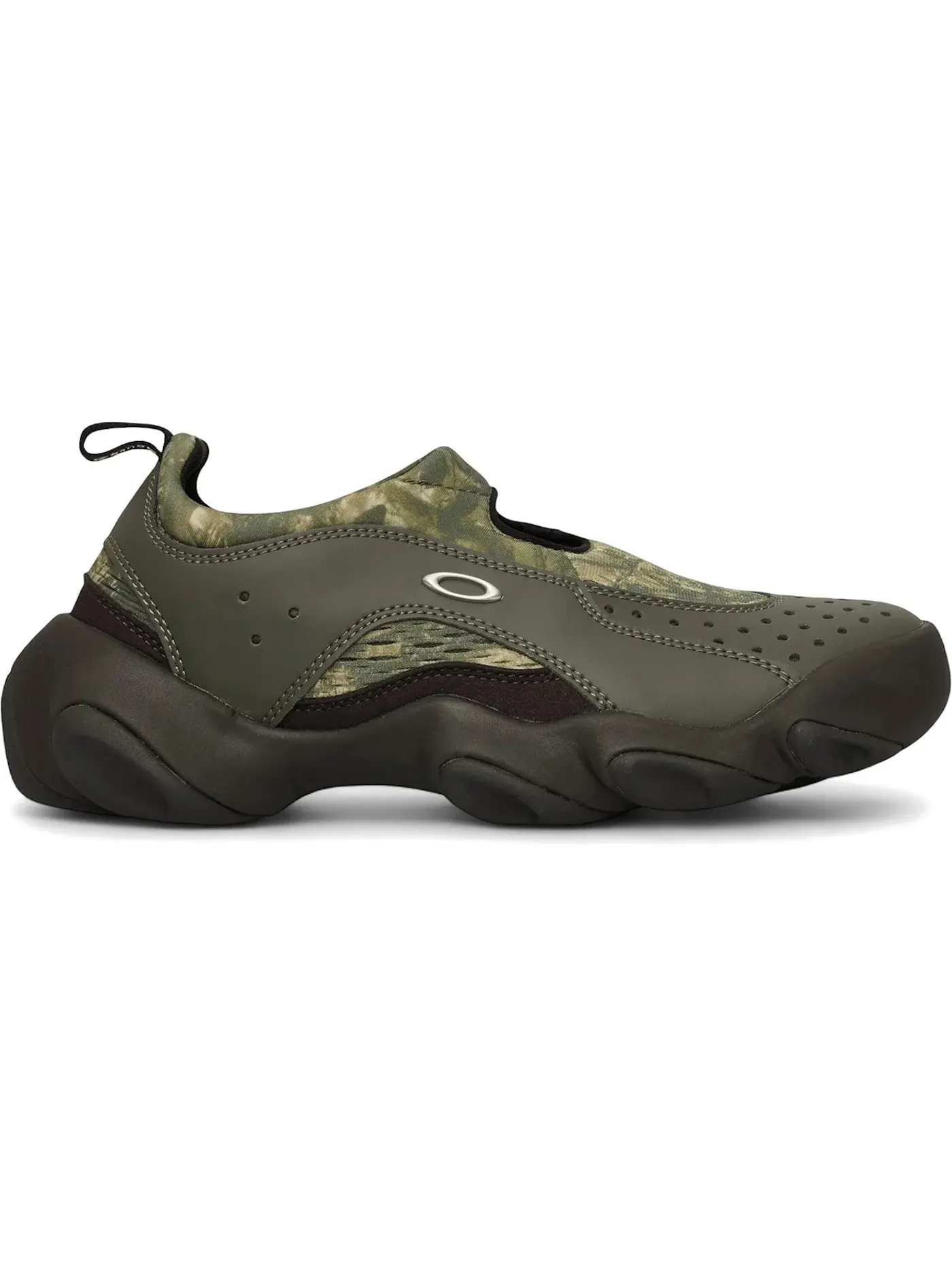 Мужские сандалии с камуфляжным принтом Oakley Factory Team Flesh Sandal — изображение 1 из 1, оливковый