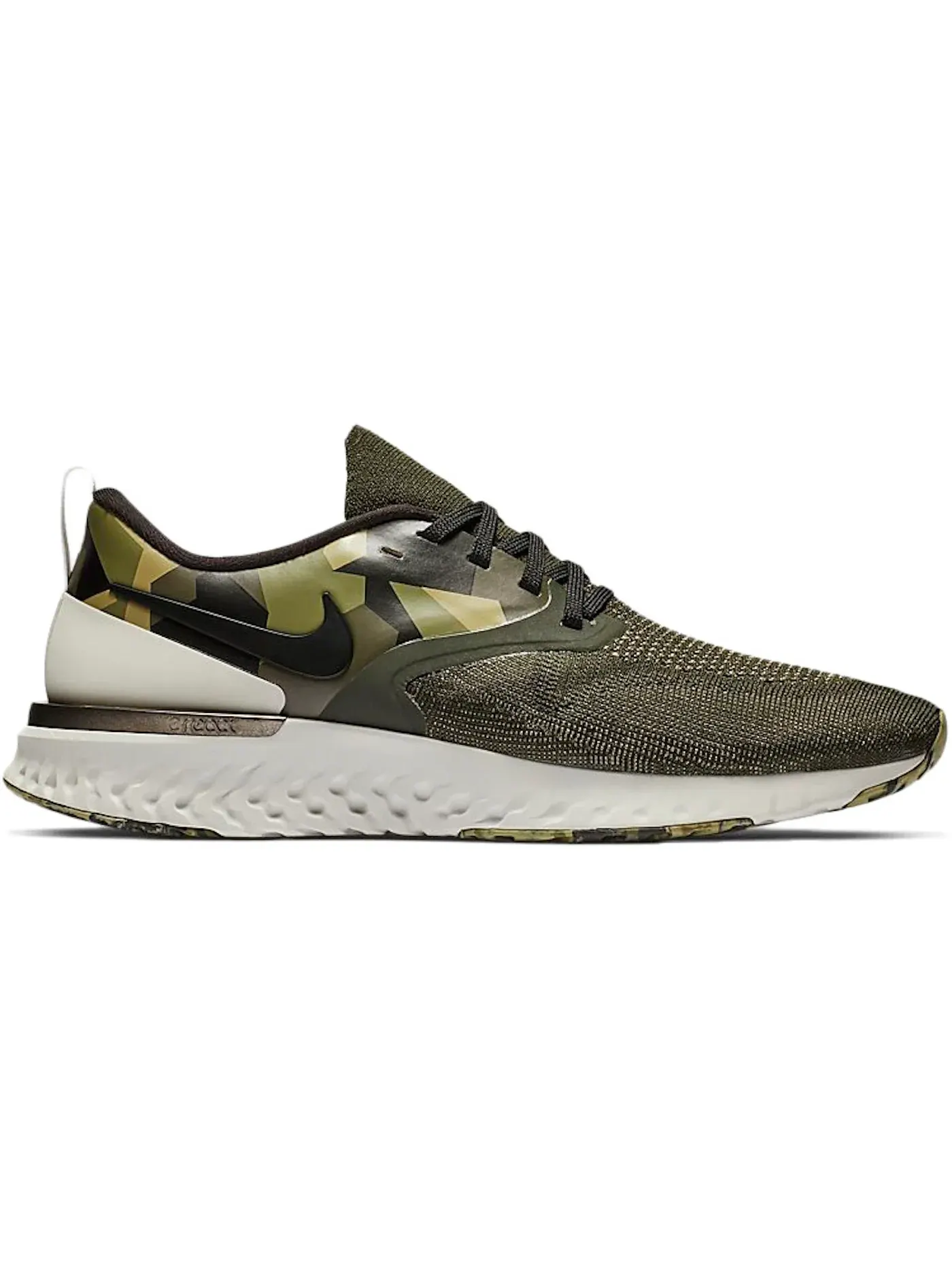 Мужские кроссовки Lifestyle Nike Odyssey React Flyknit 2 — изображение 1 из 1, оливковый черный