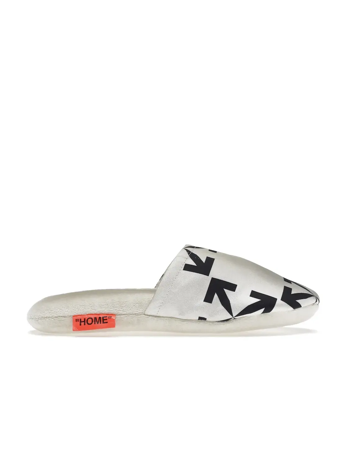 Домашние тапочки с принтом Arrow Pattern OFF-WHITE — изображение 1 из 4, белый/черный