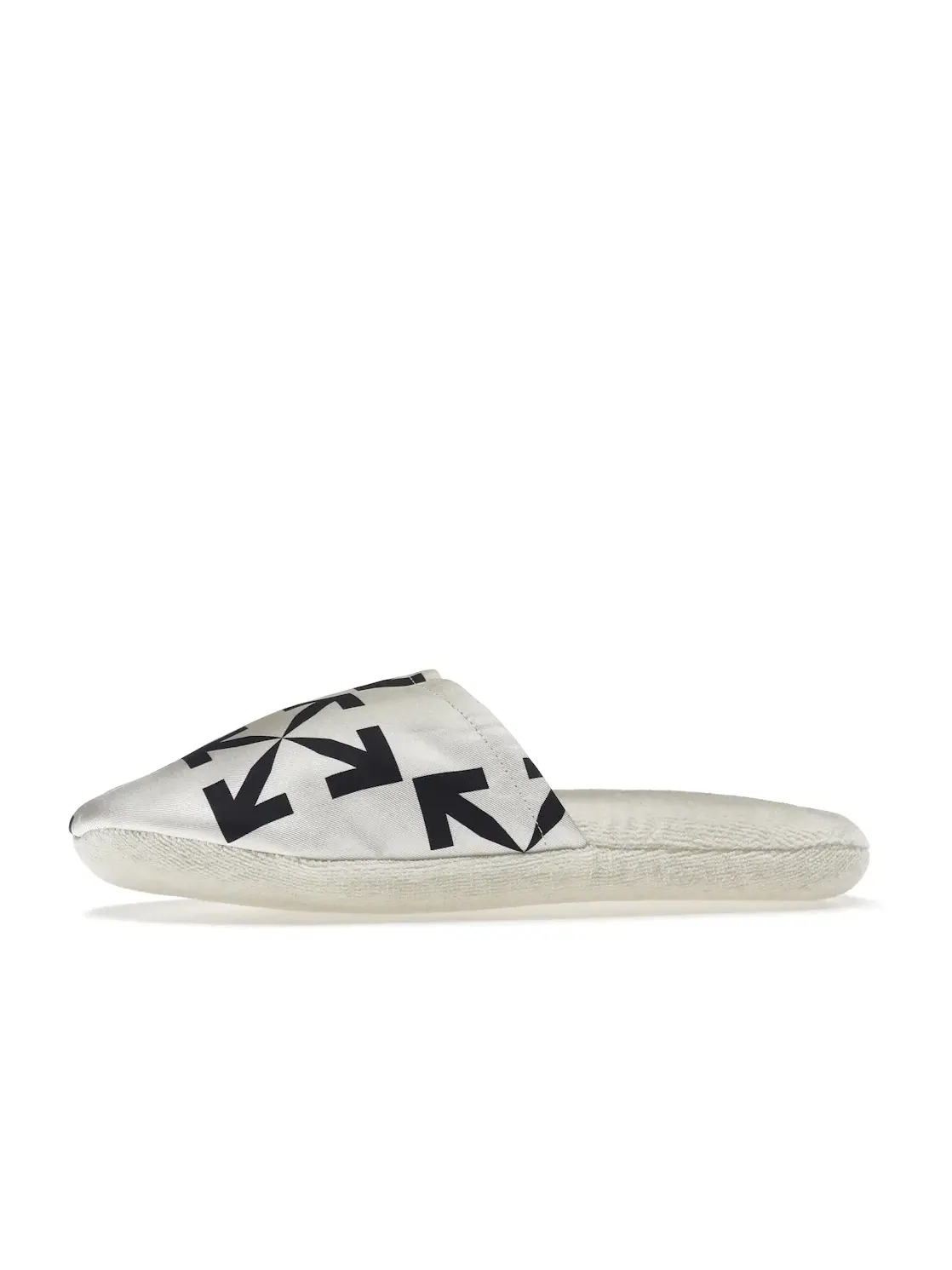 Домашние тапочки с принтом Arrow Pattern OFF-WHITE — изображение 3 из 4, белый/черный